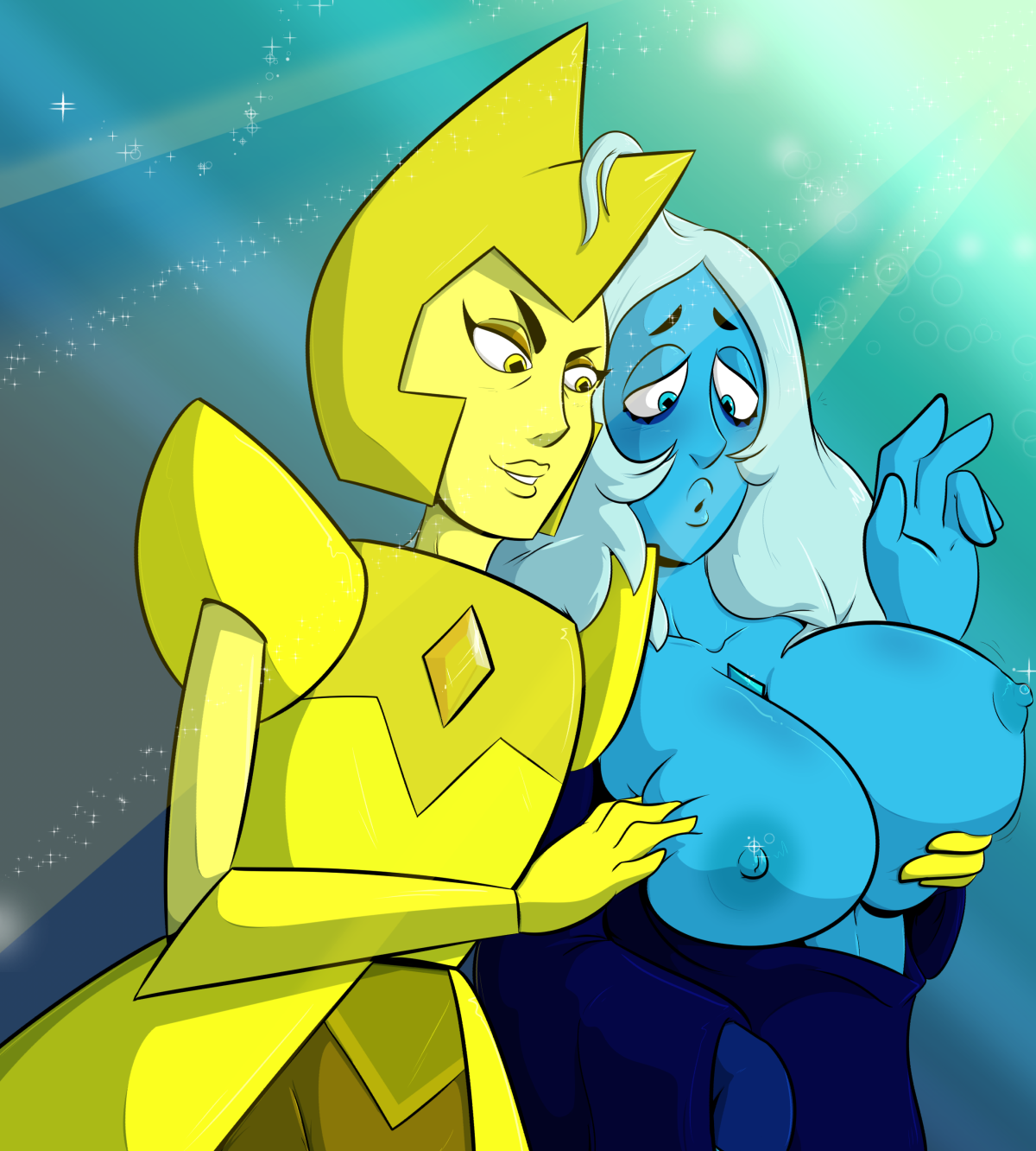 Blue Diamond Big Tits - Post 2498639: Blue_Diamond Steven_Universe Yellow_Diamond