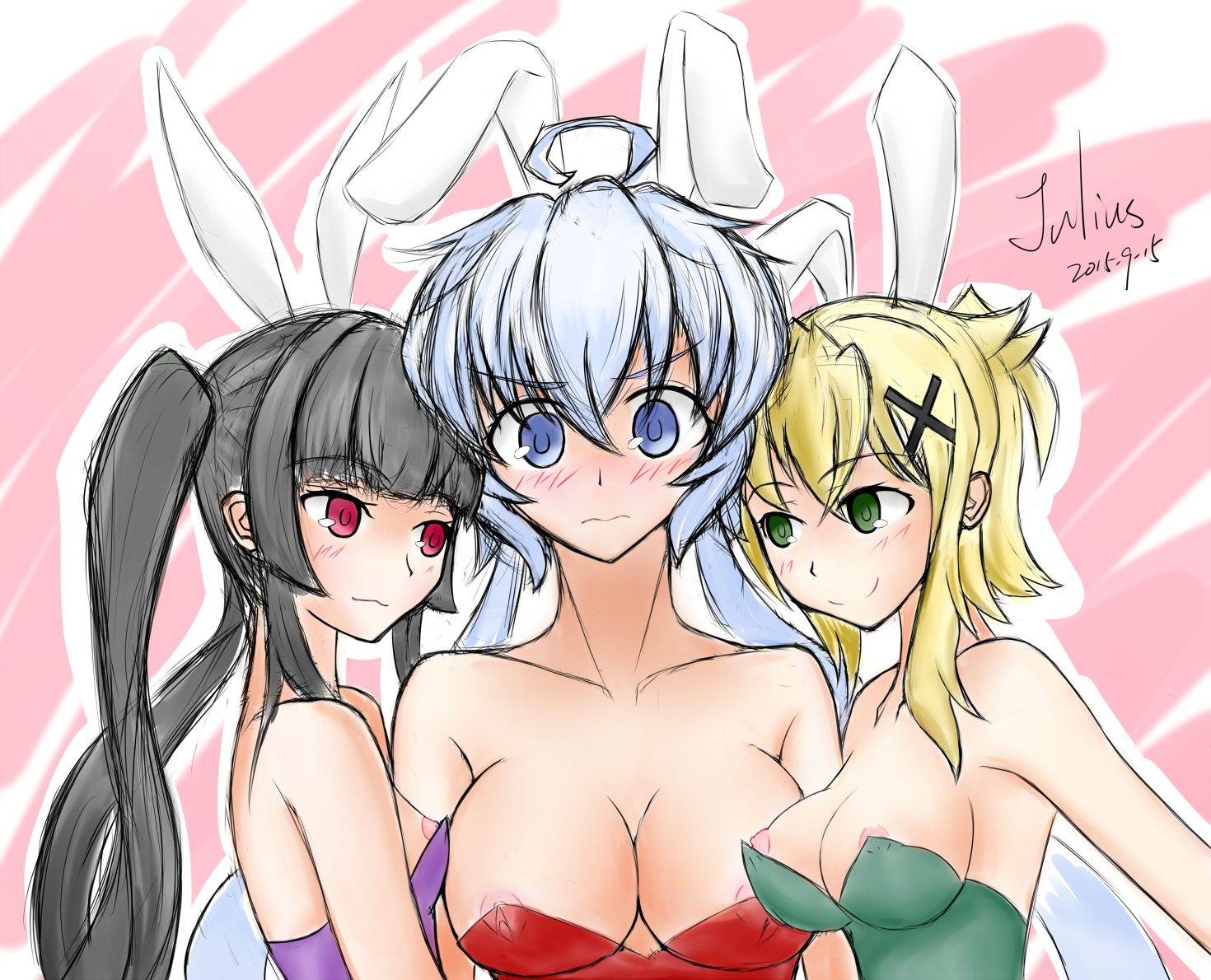 Post 1690512 Chris Yukine Kirika Akatsuki Shirabe Tsukuyomi Symphogear