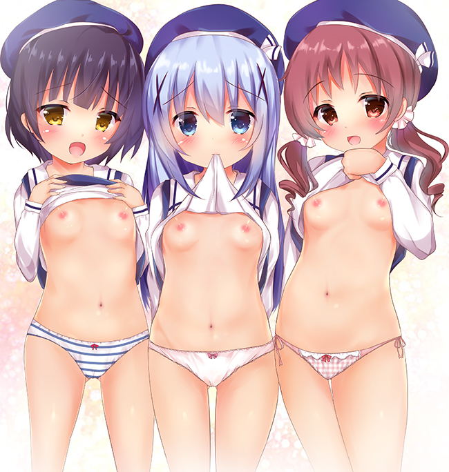 Post 2425754 Chino Kafuu Is The Order A Rabbit Maya Jouga Megumi Natsu Rikatan