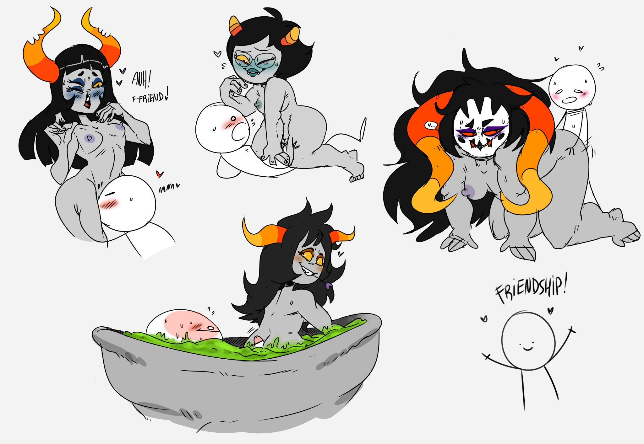 Post 3011327 Ardatacarmia Chahutmaenad Friendsim Hiveswap Homestuck Mhasses Skyllakoriga