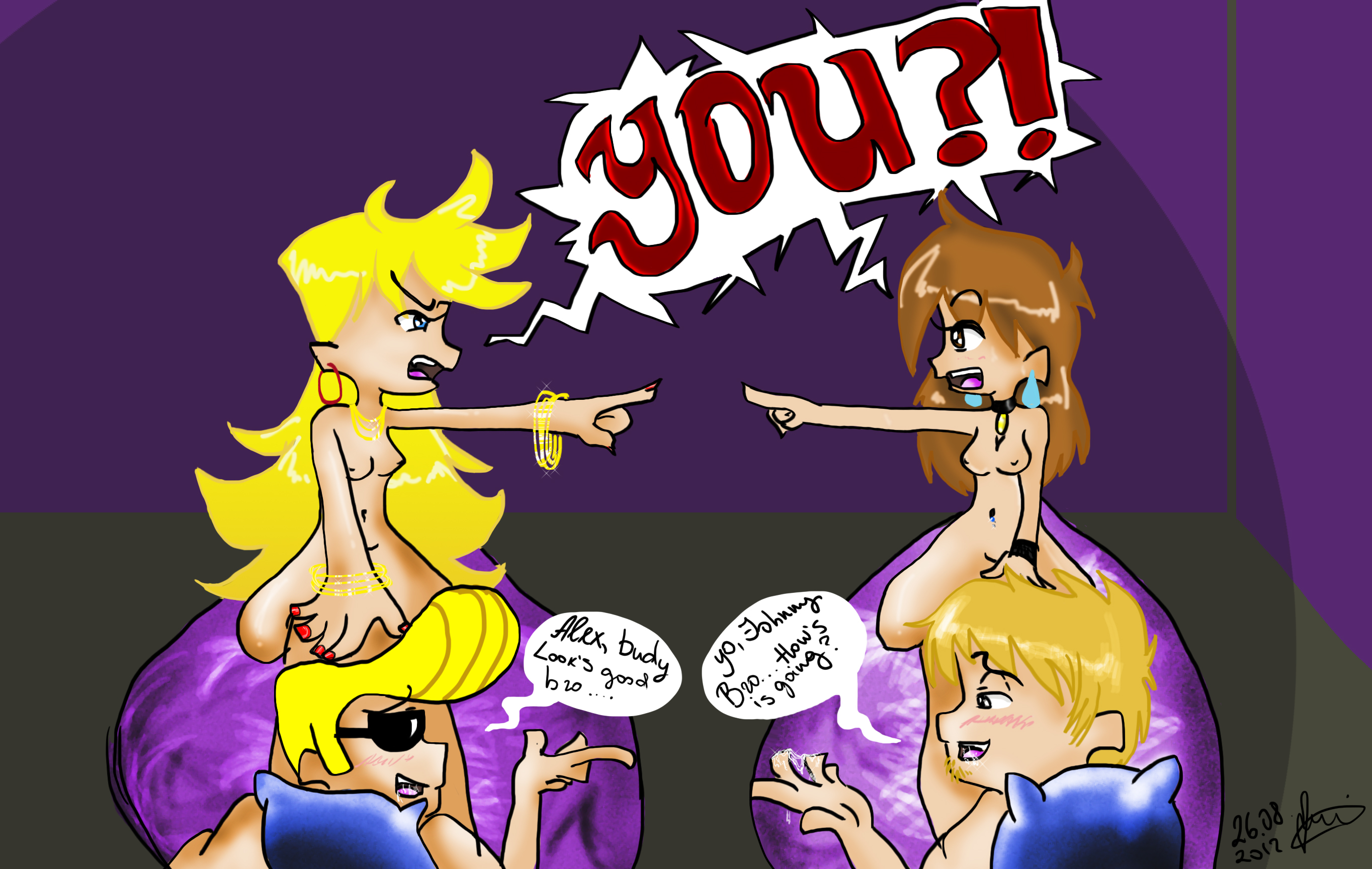 Post 921993: crossover Johnny_Bravo Johnny_Bravo_(series) Panty  Panty_and_Stocking_with_Garterbelt tagme What_A_Cartoon