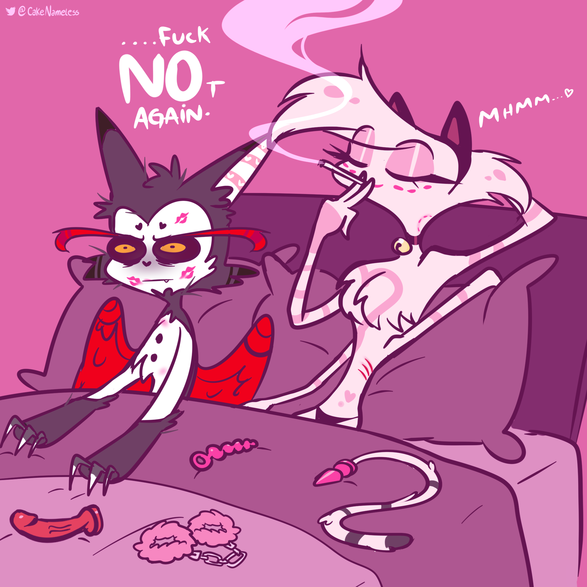 Post 3416179 Angeldust Cakenameless Hazbinhotel Husk 