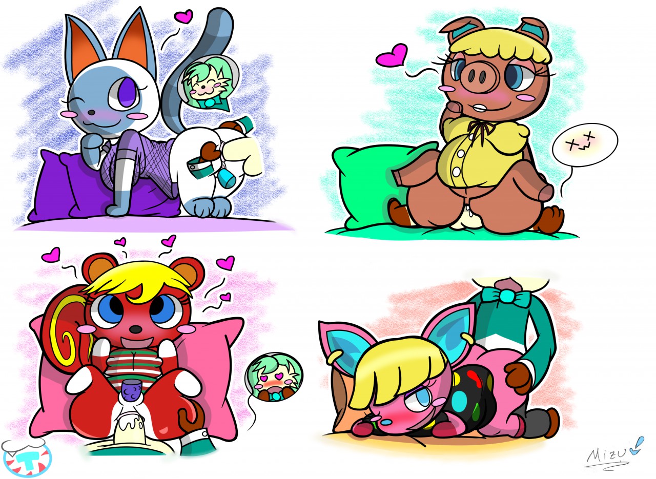 Animal_Crossing Caroline Fuchsia MintyTempest Mitzi Pancetti ilovecosmo