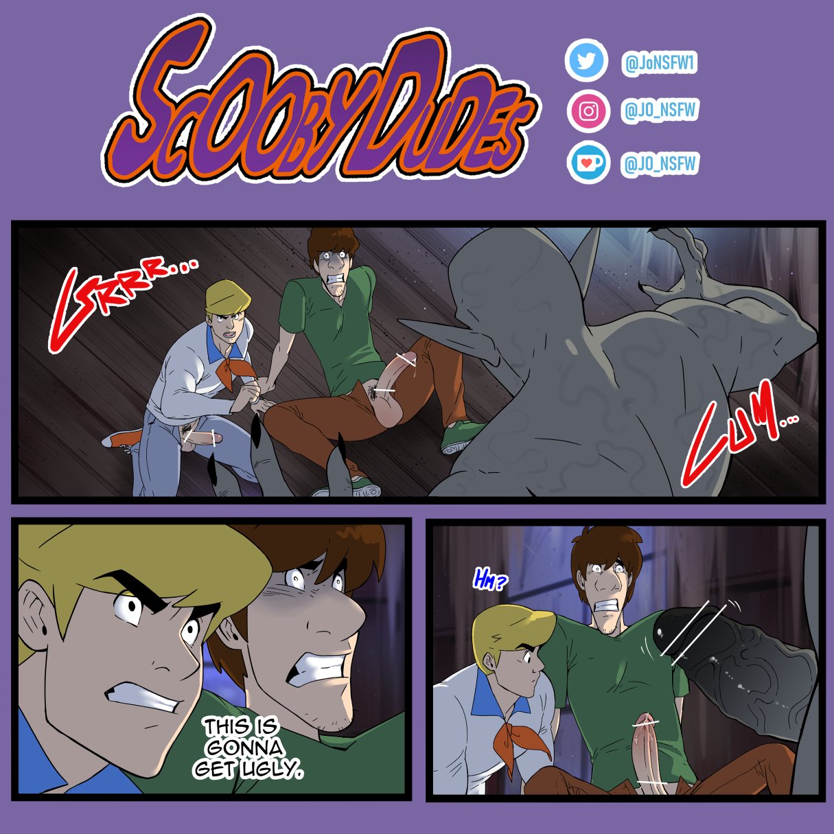 Fred_Jones JoNSFW Scooby-Doo_(series) Shaggy_Rogers comic