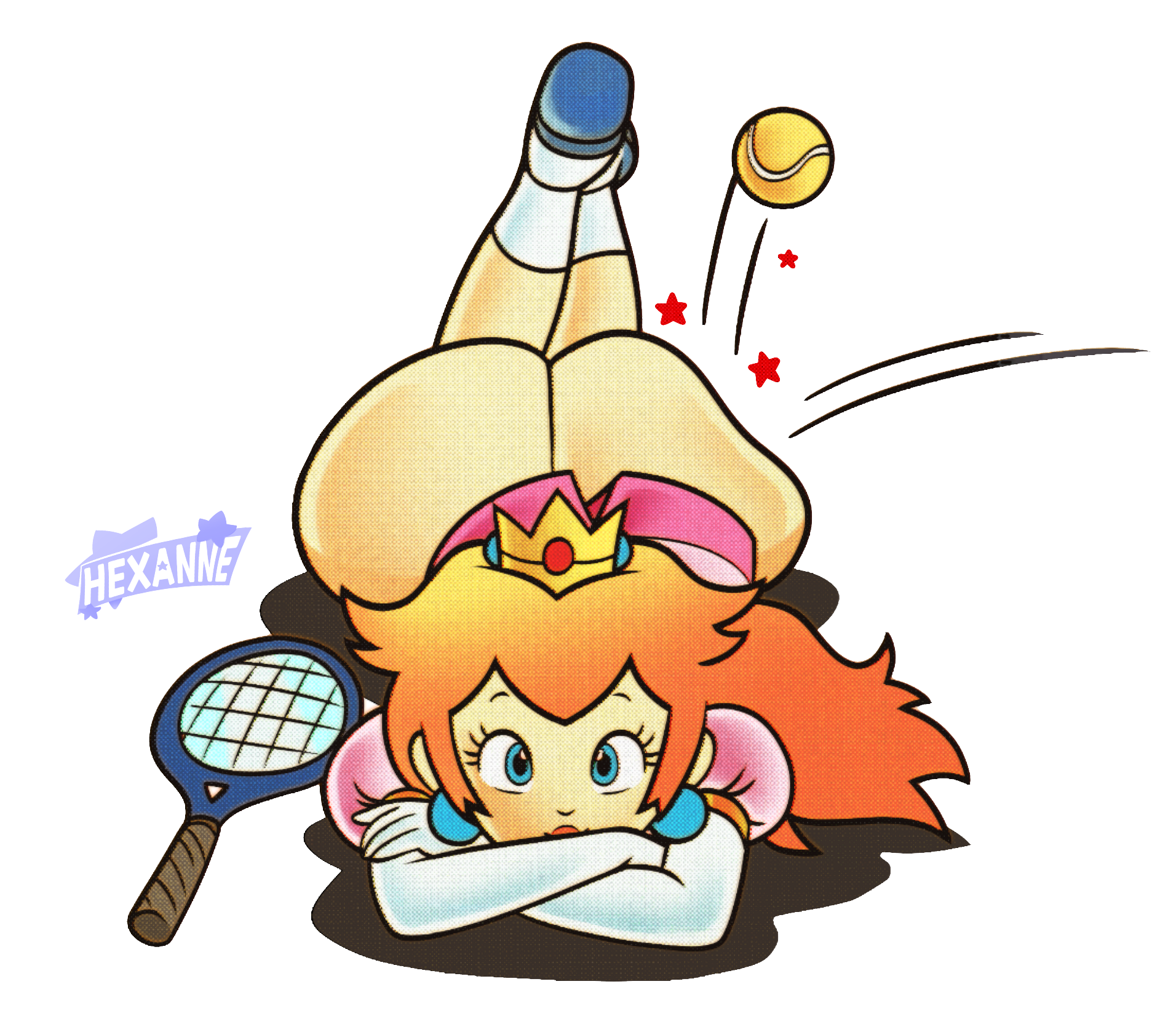 HexAnne Mario_Tennis Princess_Peach Super_Mario_Bros.