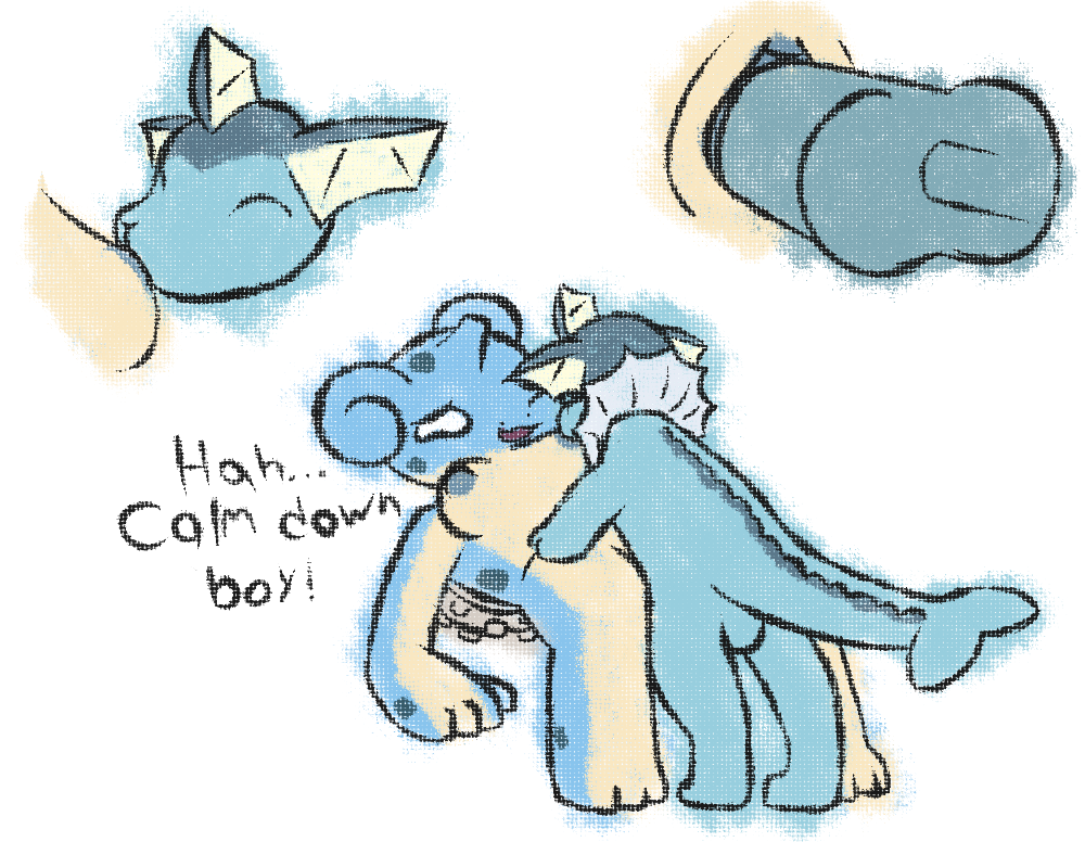 Lapras Porkyman Vaporeon piebunny