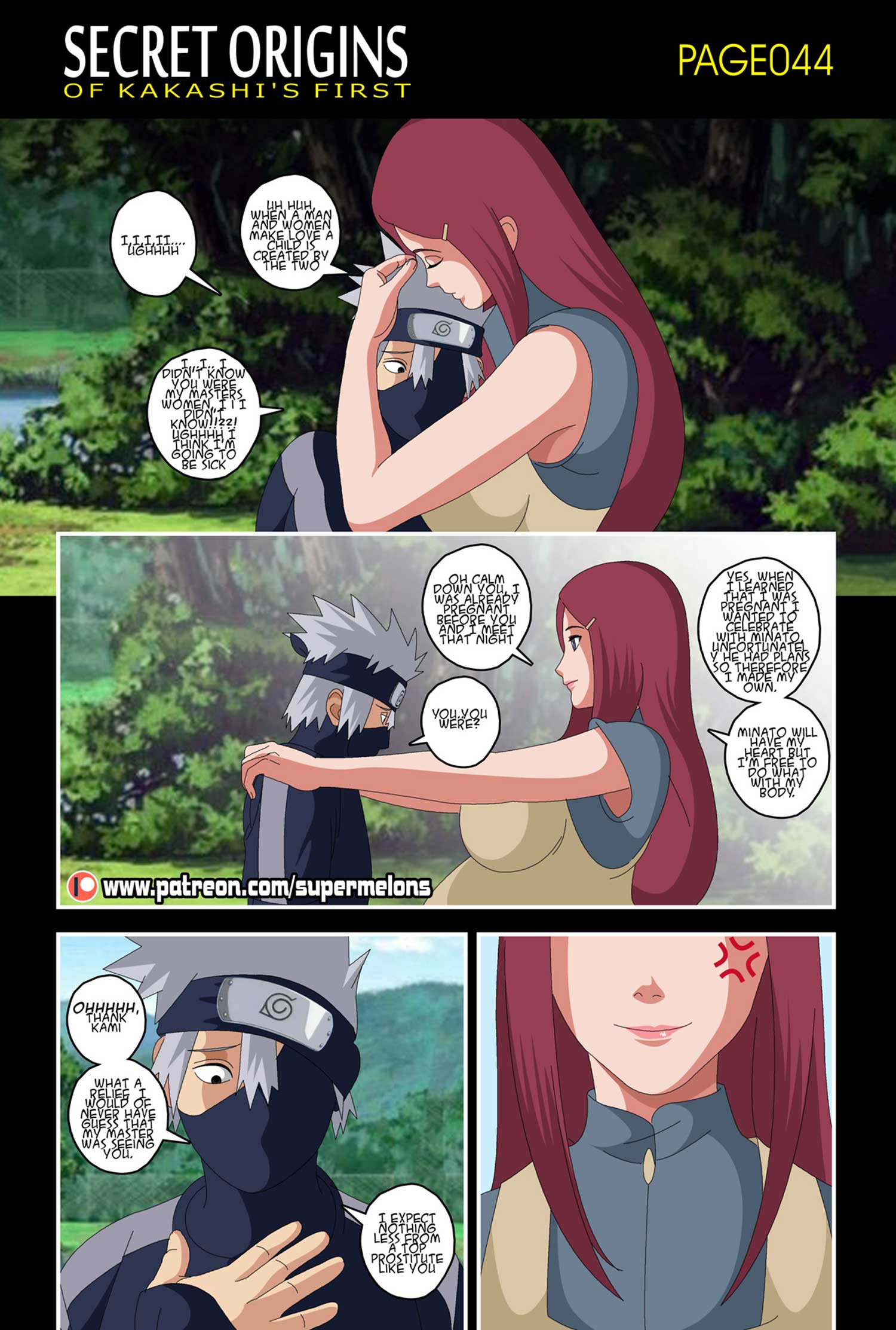 Post 3988588 Comic Kakashihatake Kushinauzumaki Minatonamikaze Naruto Rinnohara Supermelons 2972