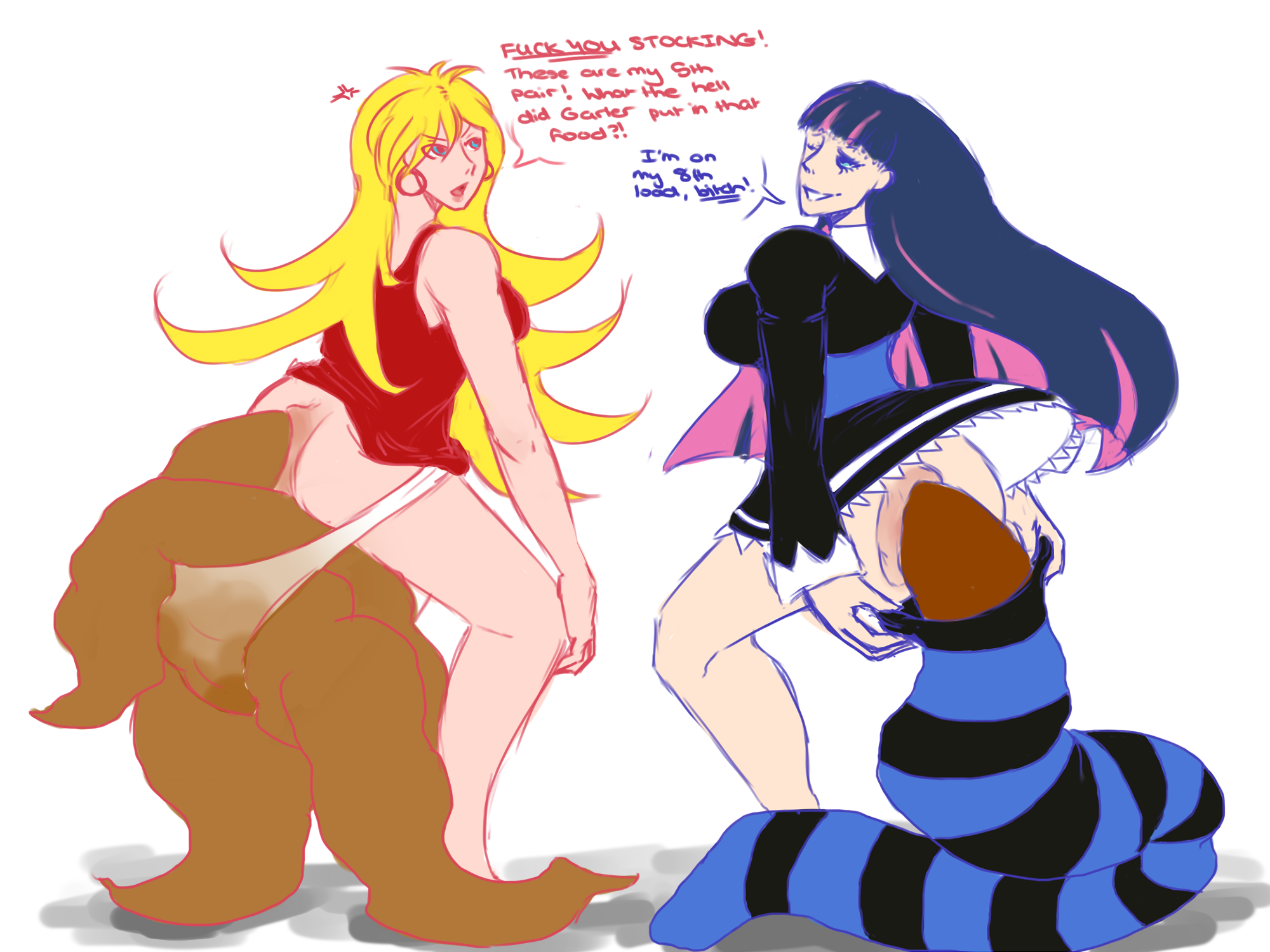 Post 2368042: AngelDarkStories Panty Panty_and_Stocking_with_Garterbelt  Stocking