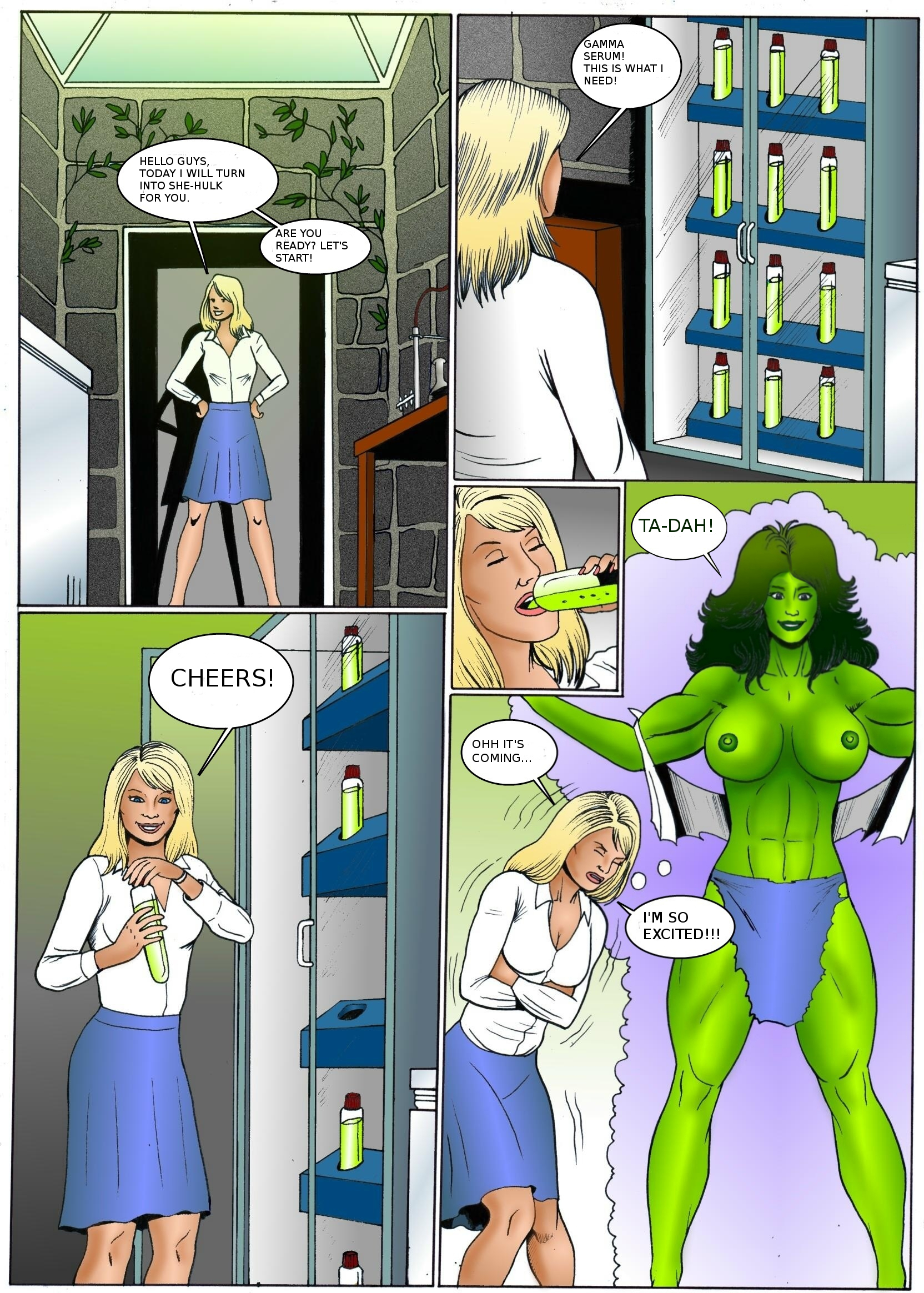 She hulk transformation manic
