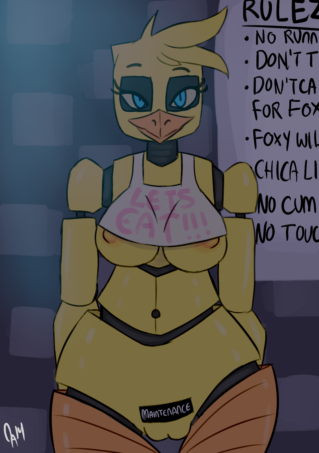 5 Nights At Freddys Chica Sexy - Post 1432223: Chica Five_Nights_at_Freddy's Somescrub
