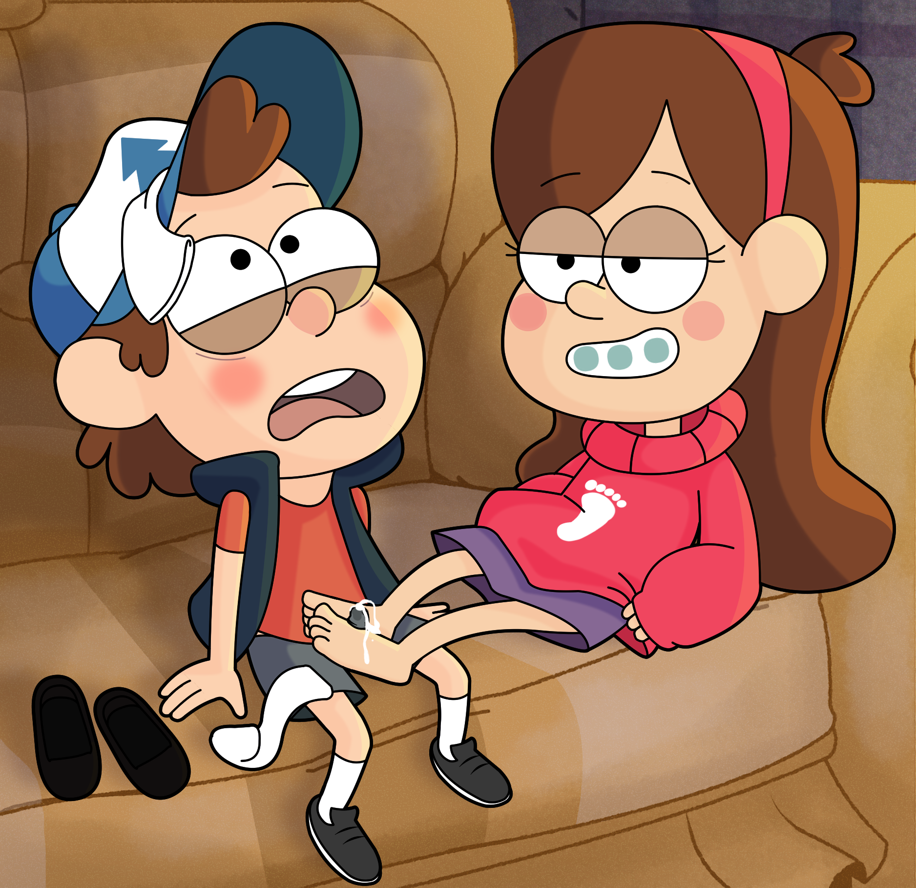 Dipper_Pines Gravity_Falls Mabel_Pines Mop_Goblin