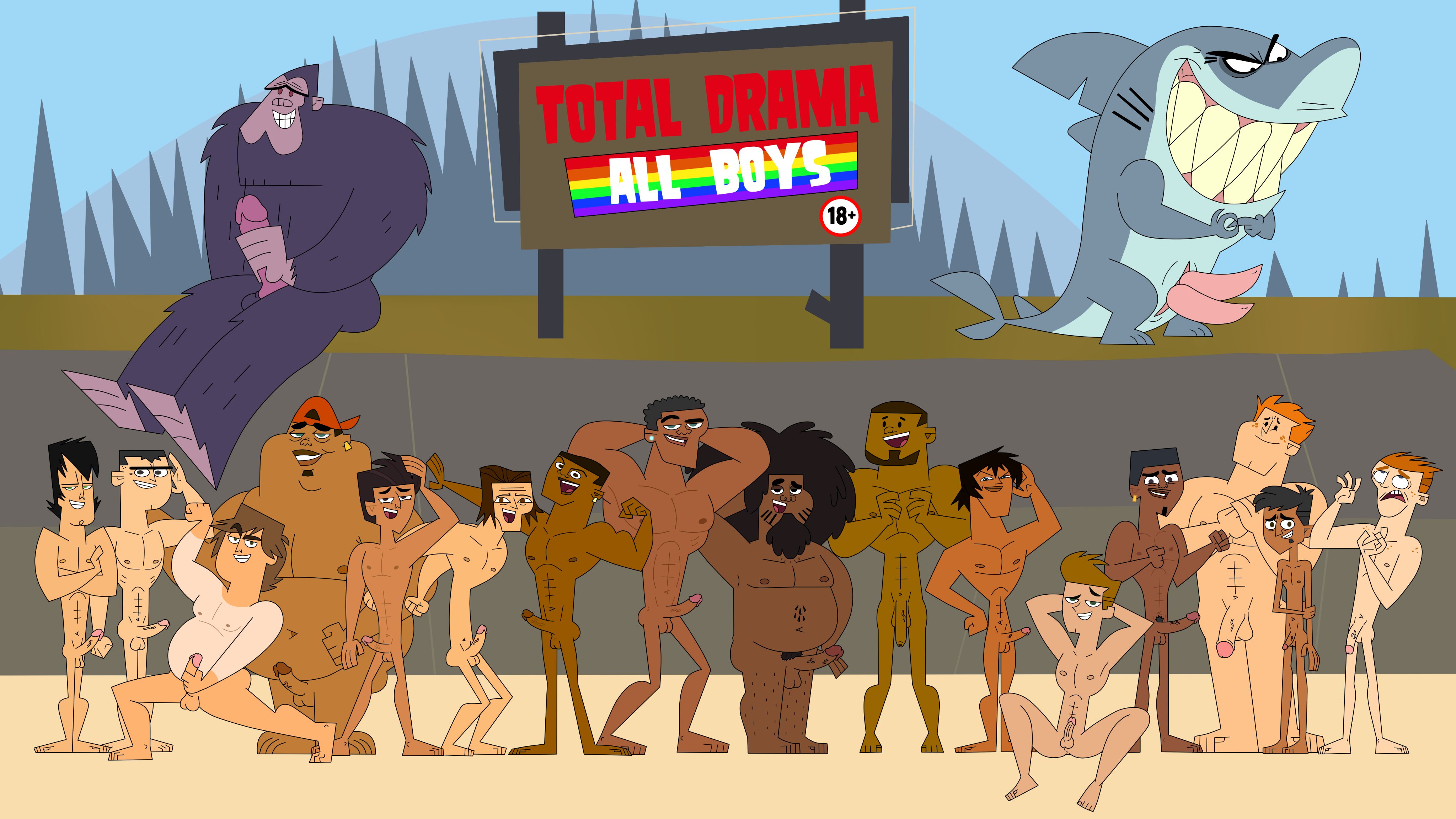 Beardo Brick_McArthur Caleb Chase DJ Damien Dave Fang Justin Pahkitew_Island Revenge_of_the_Island Ripper Rodney Rudolph_"Lightning"_Jackson Sasquatch Scott Topher Total_Drama Total_Drama_6 Trent Tyler silent_B