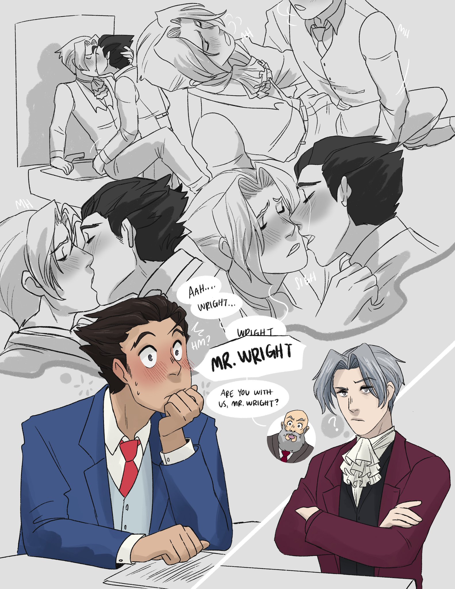 Post 4145433 Aceattorney Hootspice Milesedgeworth Phoenixwright