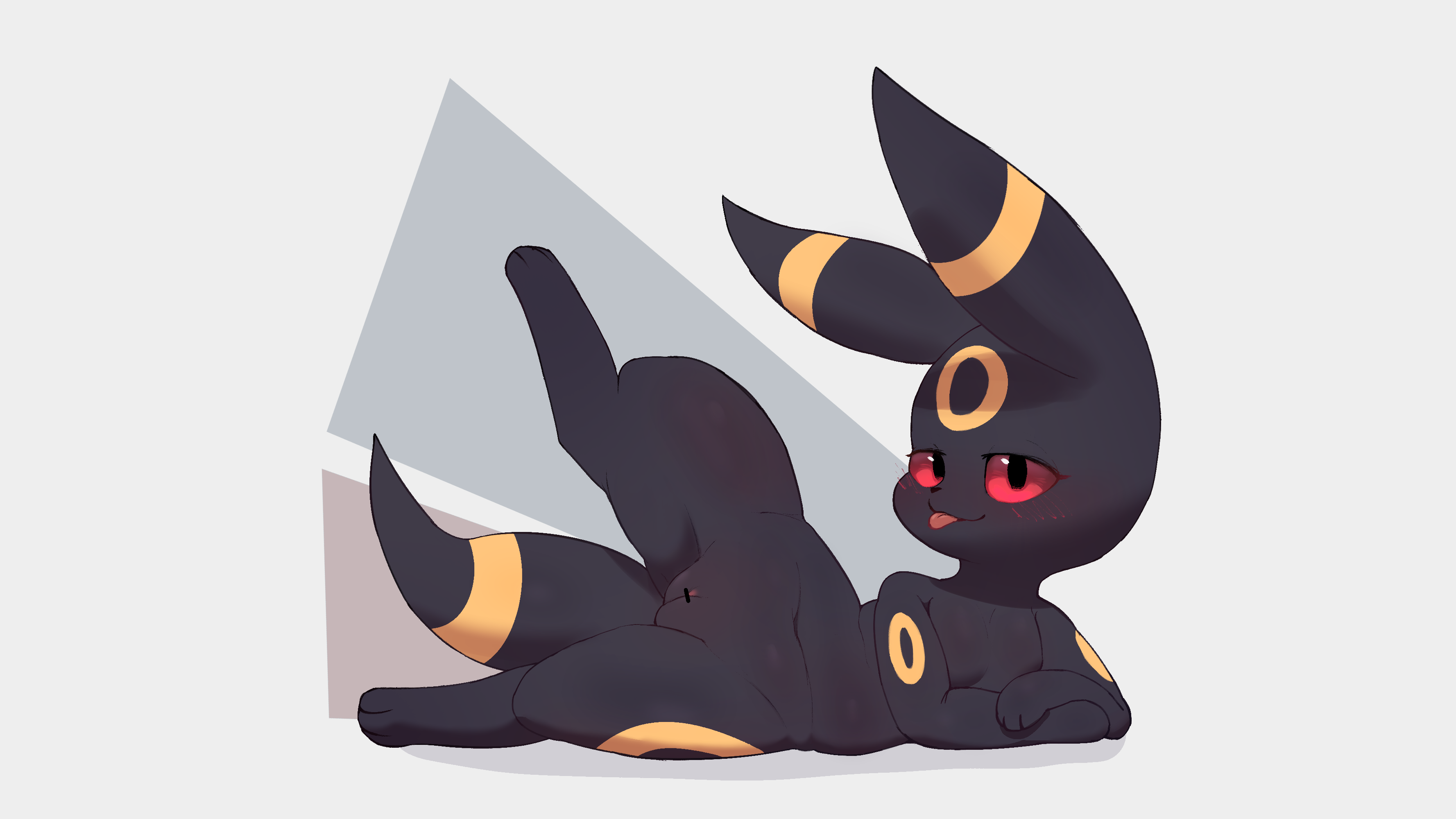 Yasi_dip : (repost) humanoid shiny umbreon 💙 * twicopy