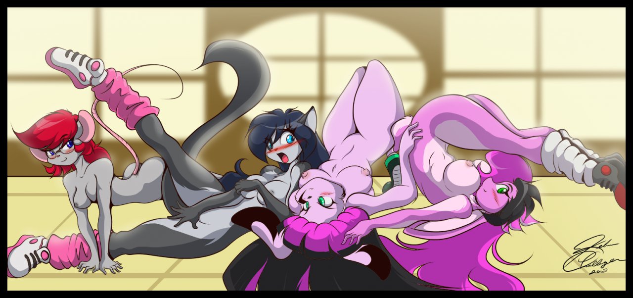 Chrissy_McCloud Jazmin_Usagi Mastergodai Rascals Raven_Fields Reiko_Usagi webcomic