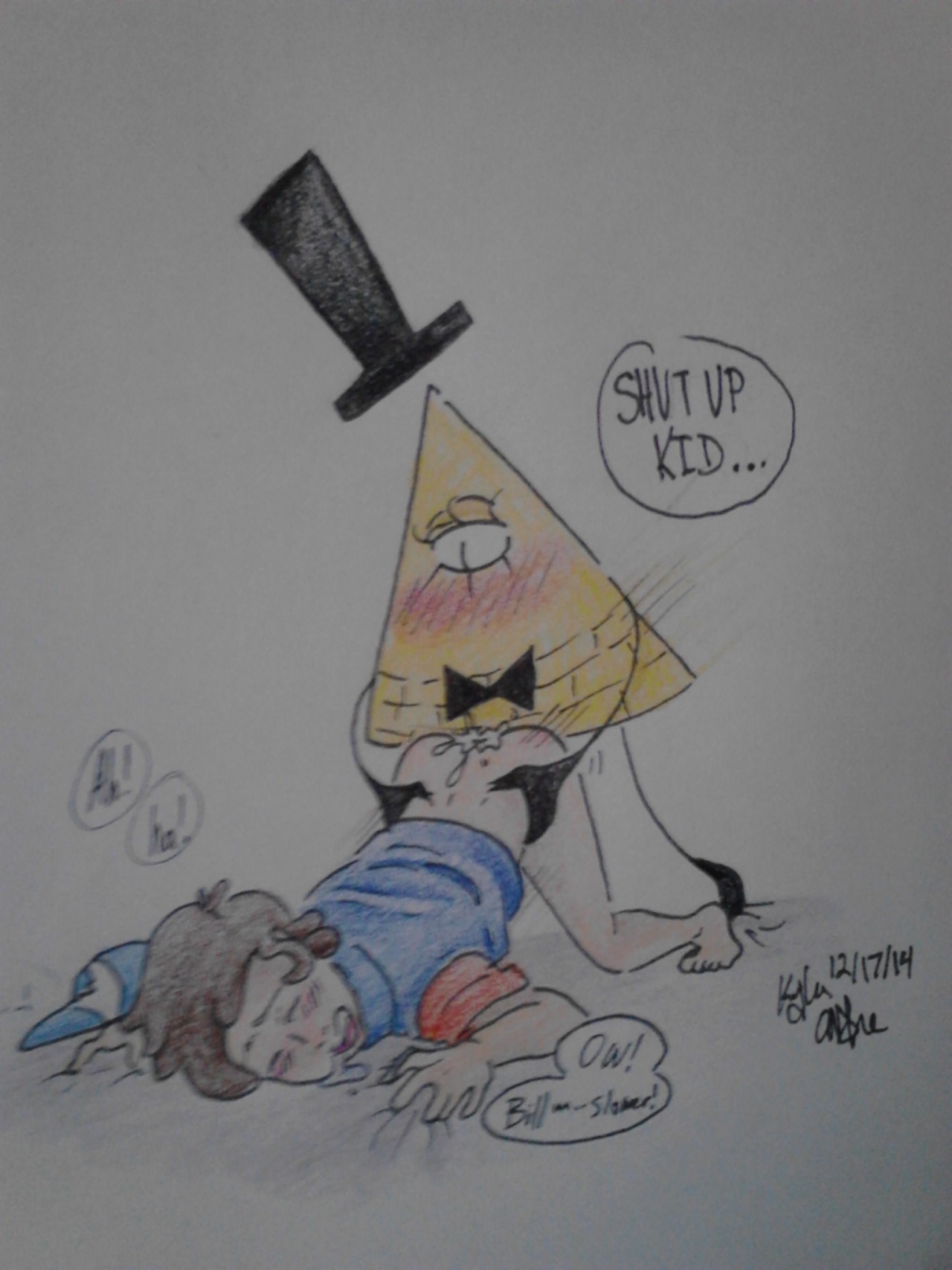 Post 1524515: Bill_Cipher Dipper_Pines Gravity_Falls