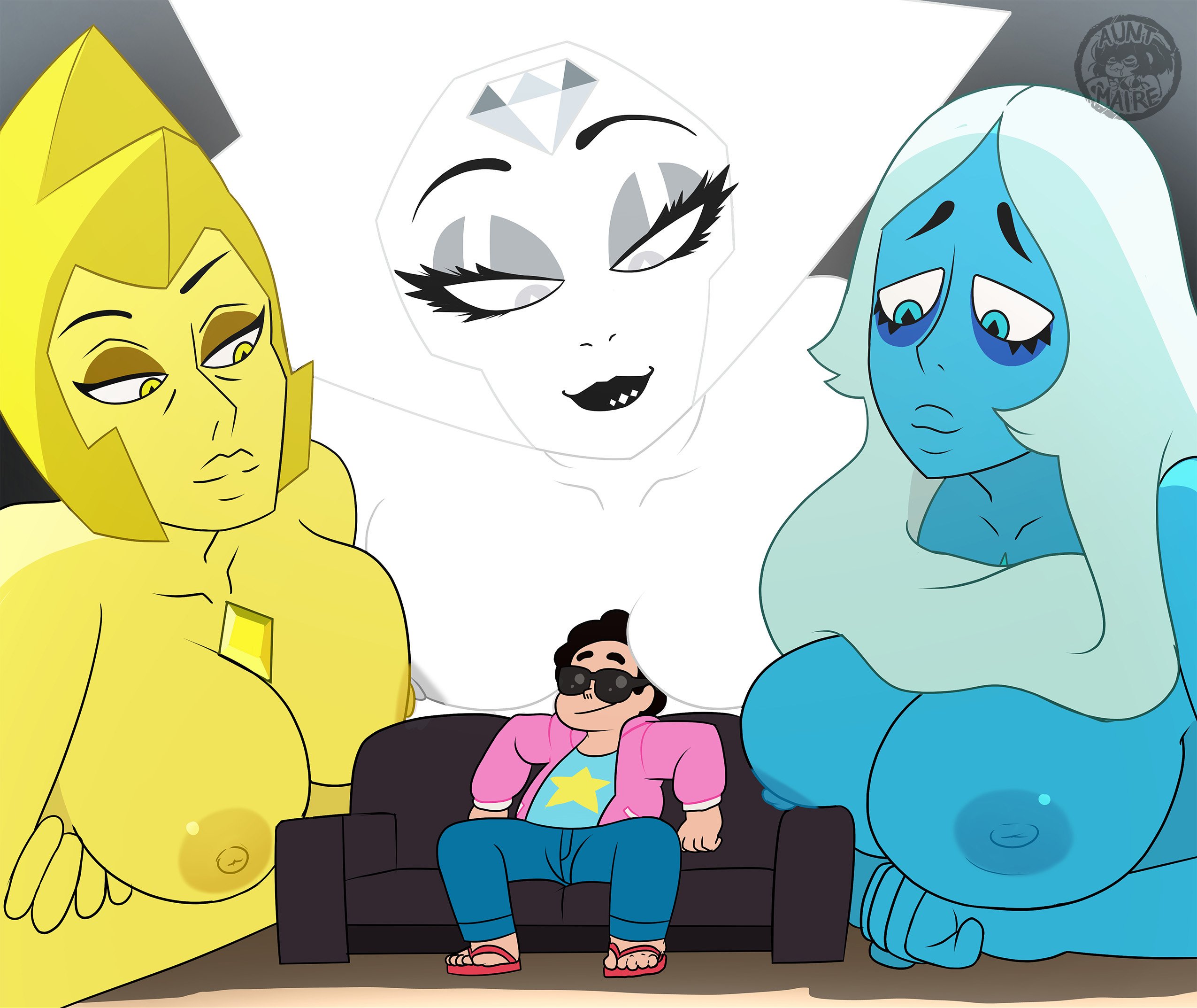 Post 3336020: Blue_Diamond DRpizzaboi Steven_Quartz_Universe  Steven_Universe White_Diamond Yellow_Diamond