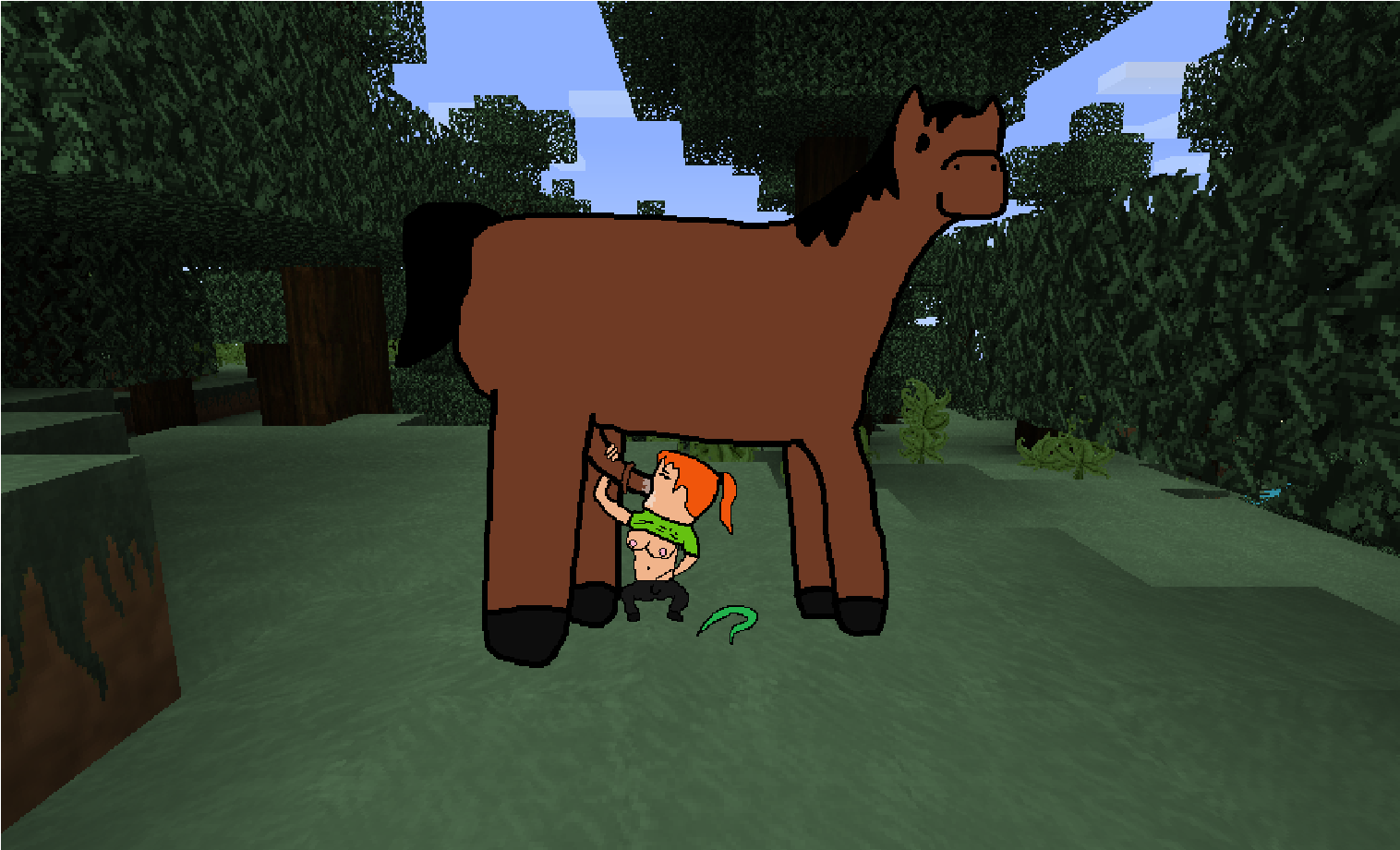 Post 1762459: Alex Horse Minecraft