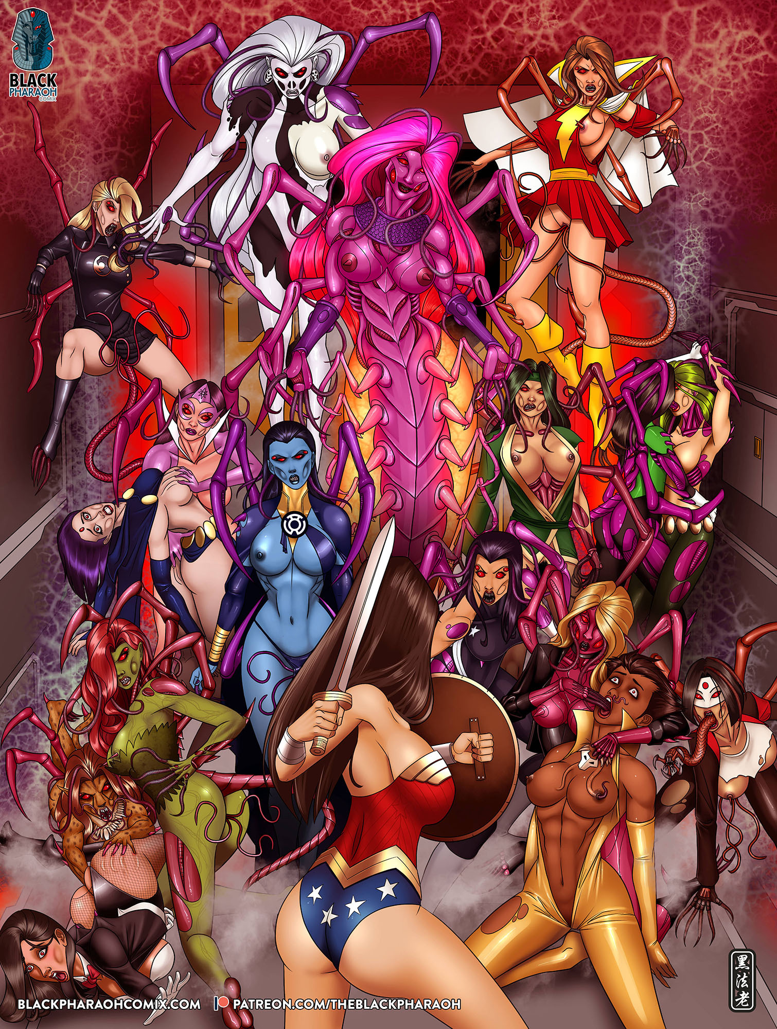 Black_Canary Cheetah DC Fire Green_Lantern Jessica_Cruz Justice_League Katana Lady_Blackhawk Lyssa_Drak Mary_Marvel Poison_Ivy Raven Silver_Banshee Sinestro_Corps Star_Sapphire Starfire Teen_Titans TheBlackPharaoh Vixen Wonder_Woman Zatanna tagme