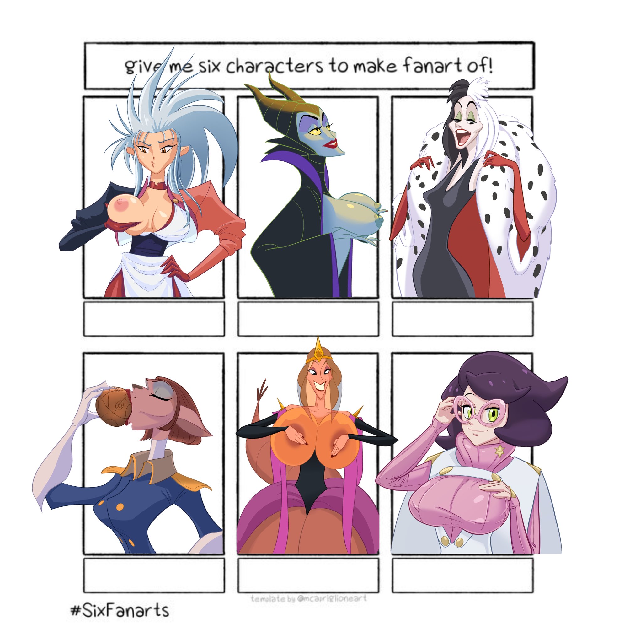 101_Dalmatians Bartok_the_Magnificent Captain_Amelia Cruella_De_Vil John_Coffe Ludmilla Maleficent Porkyman Ryoko_Hakubi Sleeping_Beauty Tenchi_Muyo Treasure_Planet Wicke crossover