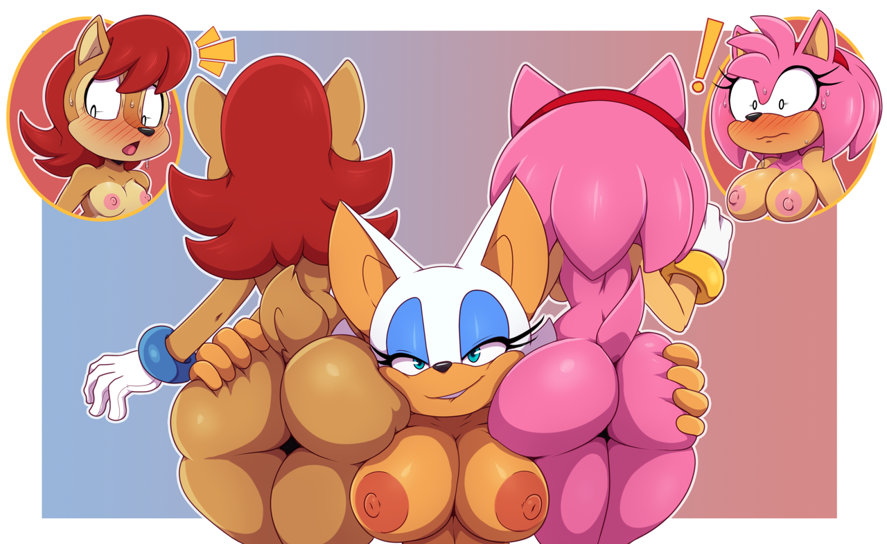 Post 4841470 Amy Rose Bigdon1992 Rouge The Bat Sally Acorn Sonic The Hedgehog Series