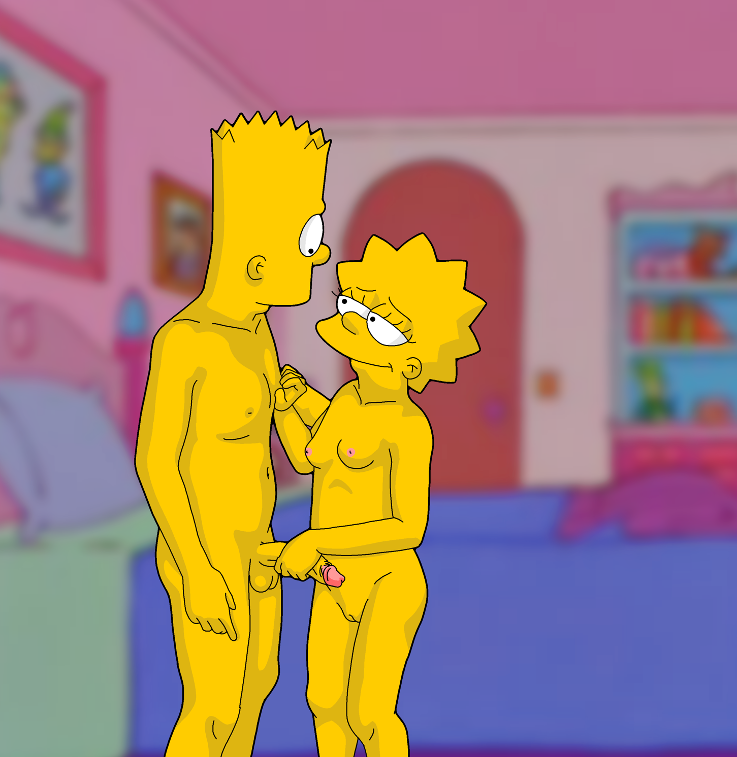 Bart_Simpson Lisa_Simpson The_Simpsons evilweasel