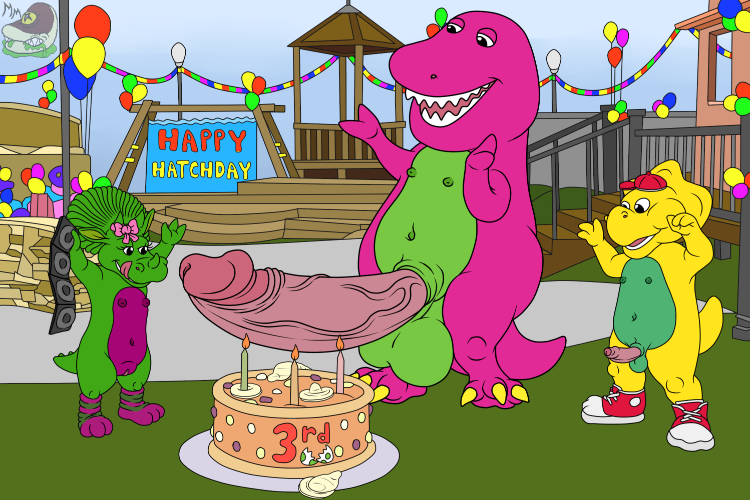 BJ Baby_Bop Barney Barney_&_Friends MonsterMeat