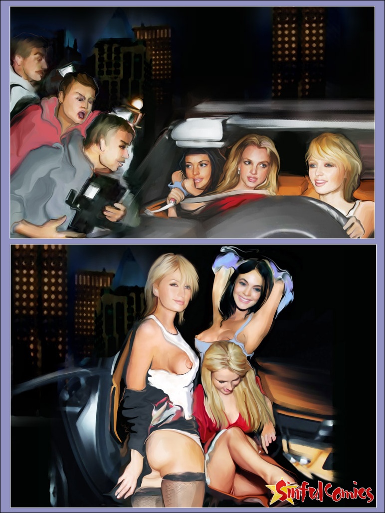 Britney_Spears Lindsay_Lohan Paris_Hilton Sinful_Comics