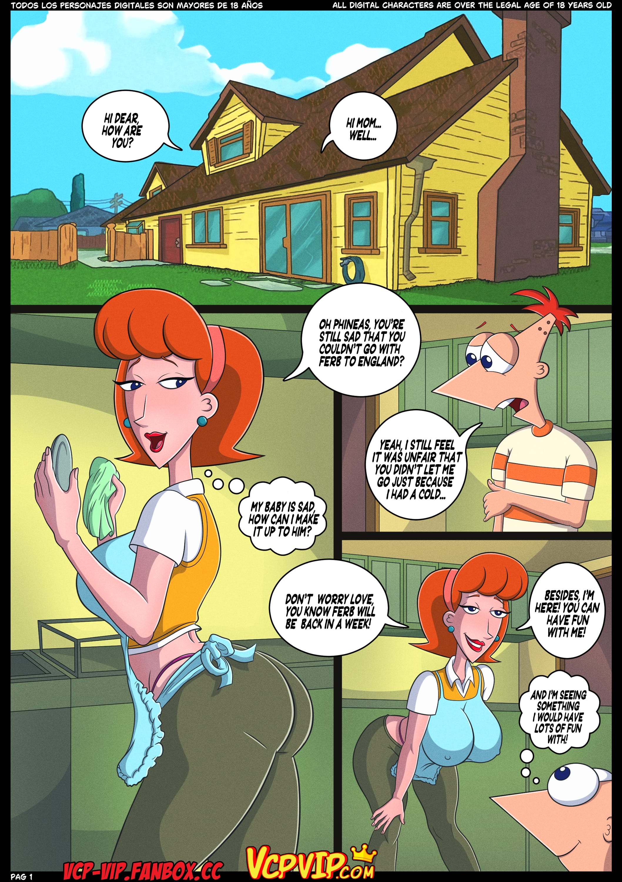 Linda_Flynn-Fletcher Phineas_Flynn Phineas_and_Ferb Vercomicsporno comic