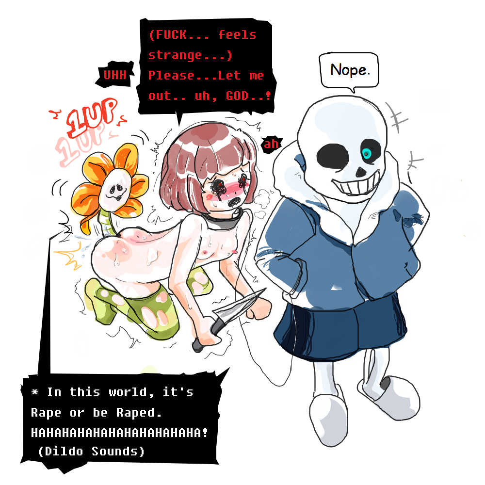 Post 1792507: Chara Flowey Sans Undertale