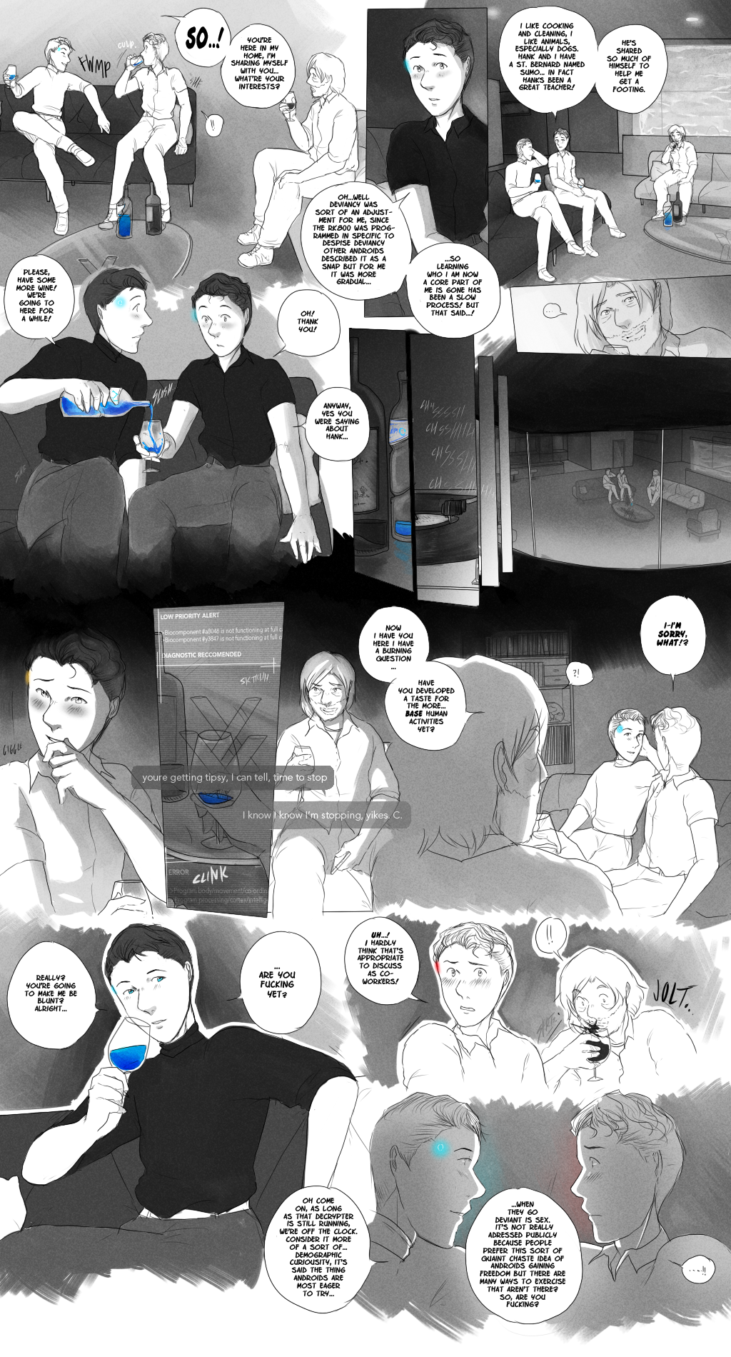 Post 4548753: comic Connor Detroit:_Become_Human Hank_Anderson HimiNotebook