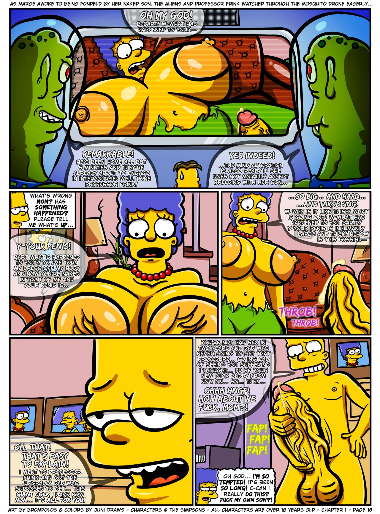 Marge simpson a day at the park porn comic