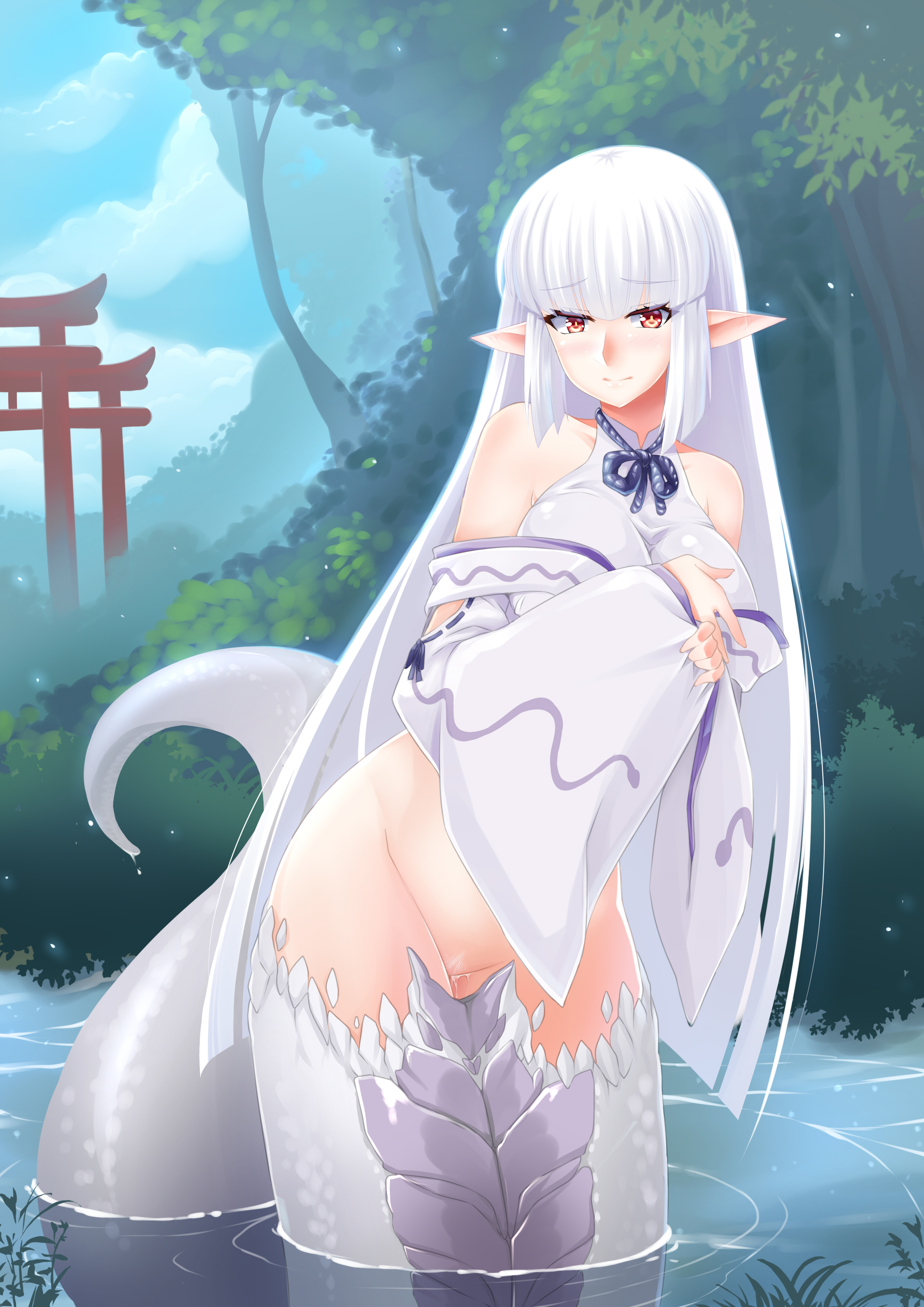 Post 3126584: butter-t Lamia Monster_Girl_Encyclopedia shirohebi