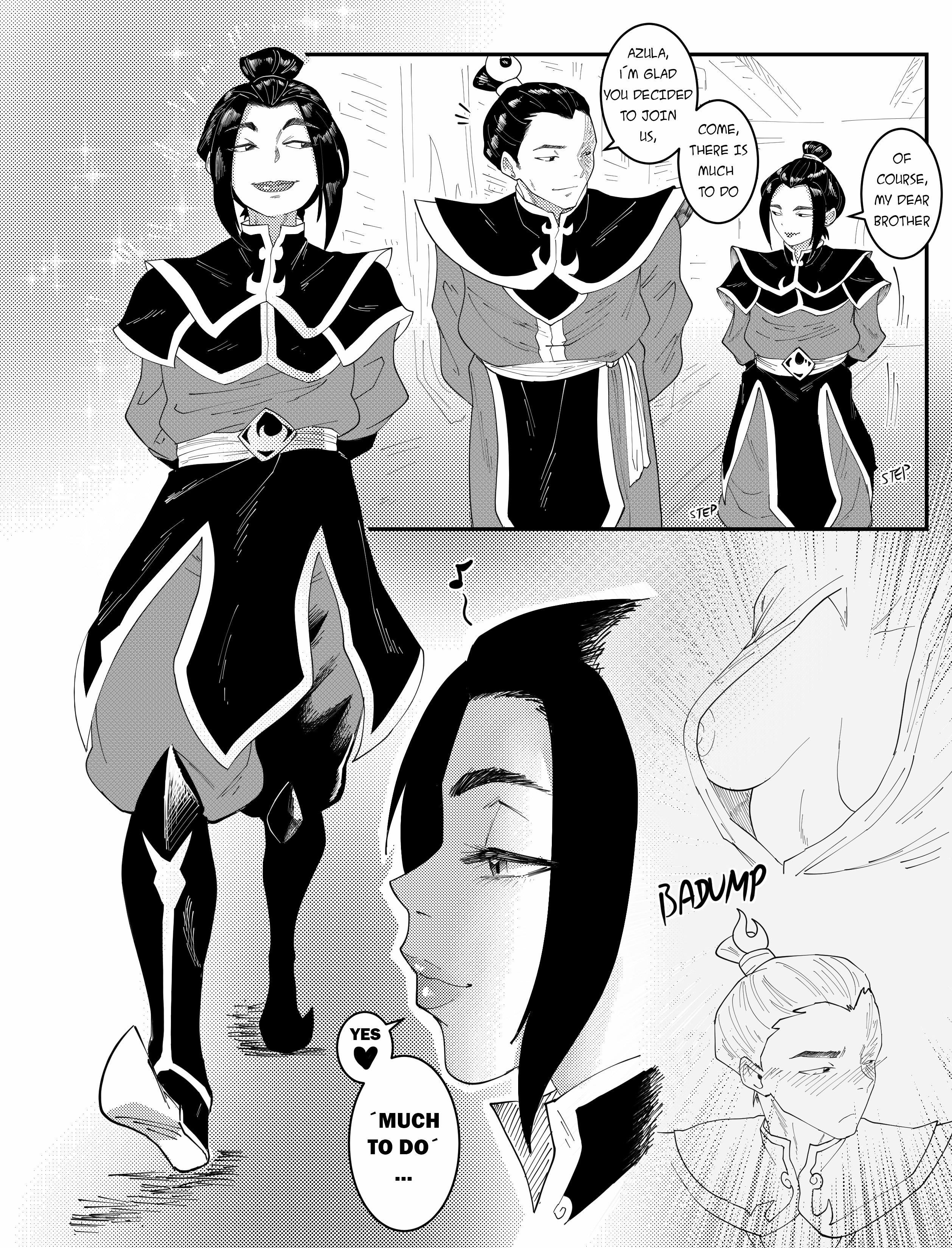 Aarokira Avatar_the_Last_Airbender Azula Zuko comic