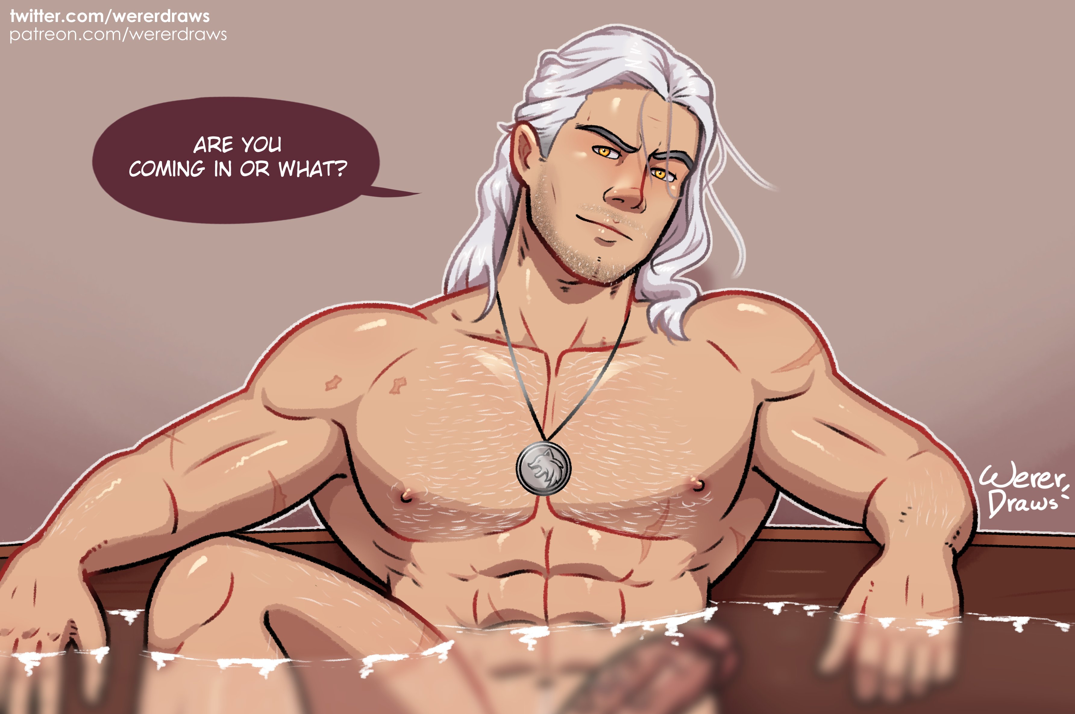 Geralt_of_Rivia The_Witcher The_Witcher_(Netflix) Wererdraws