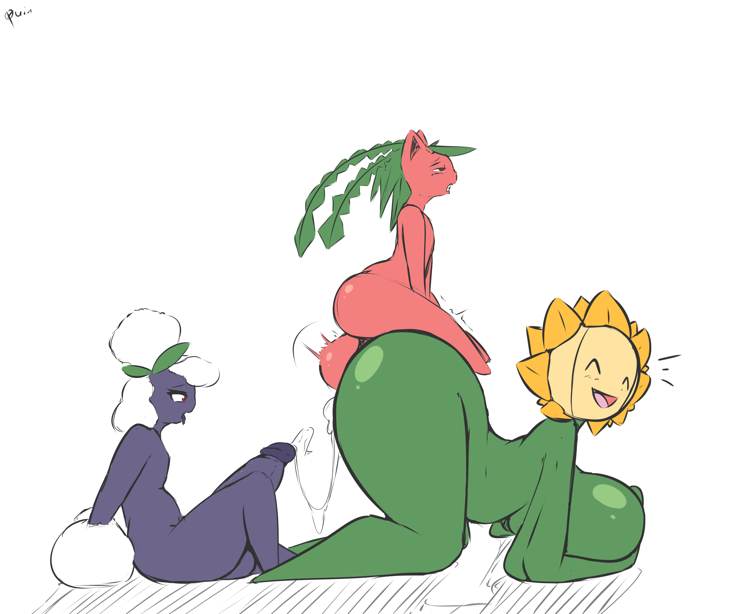 Hoppip Jumpluff Porkyman Quin Sunflora