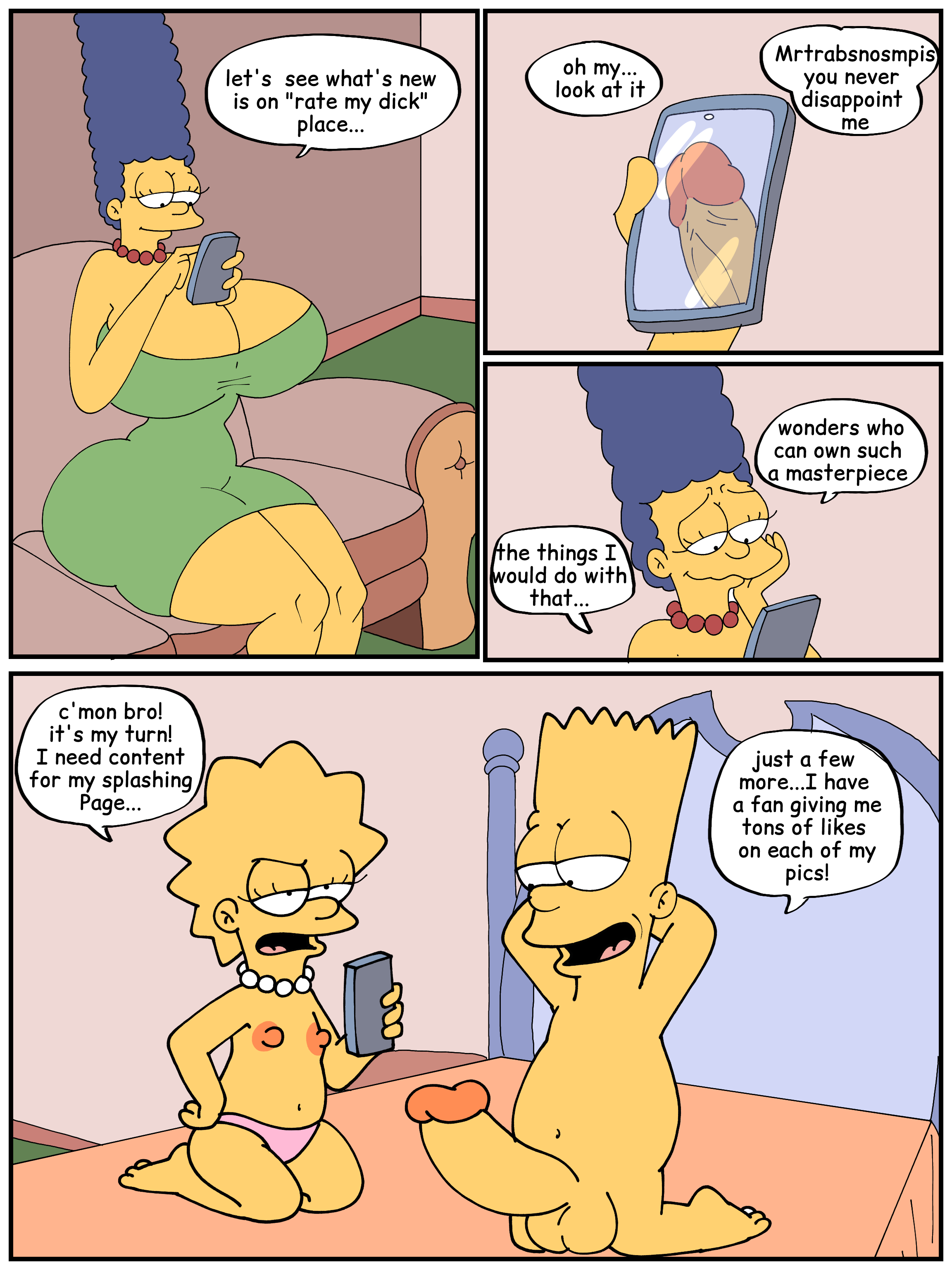 Bart_Simpson Lisa_Simpson Marge_Simpson The_Simpsons comic maxtlat