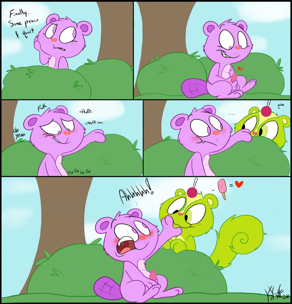 Happy_Tree_Friends KippyKat Nutty Toothy comic