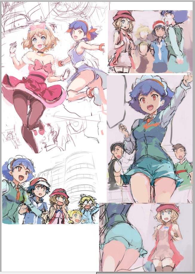 Post Ash Ketchum Bonnie Clemont Comic Miette Porkyman Serena