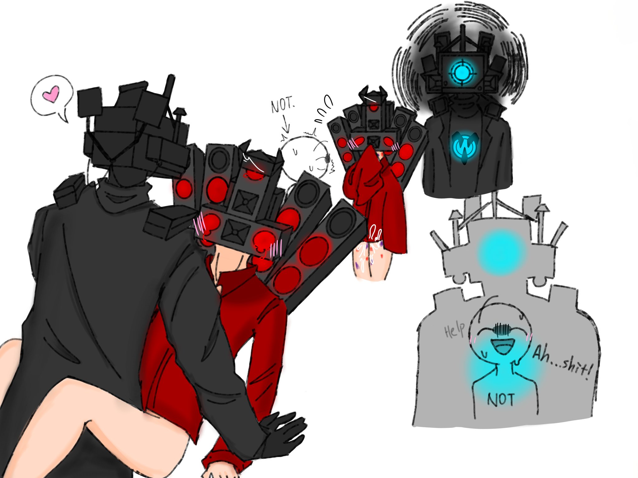 Titan cameraman x titan speaker man r34