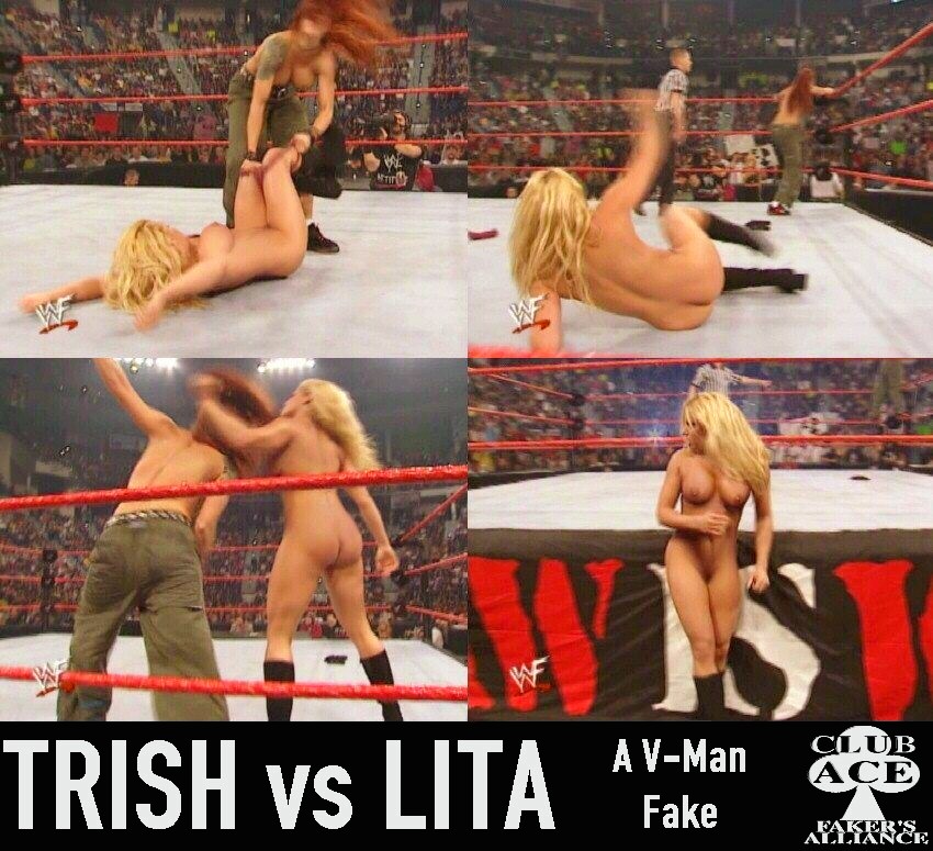 Post 1544858 Fakes Lita Trish Stratus V Man Wrestling Wwe