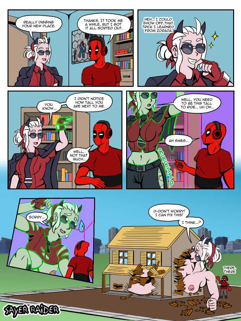 Deadpool Deadpool_(series) Helltaker Justice Marvel SayerRaider crossover