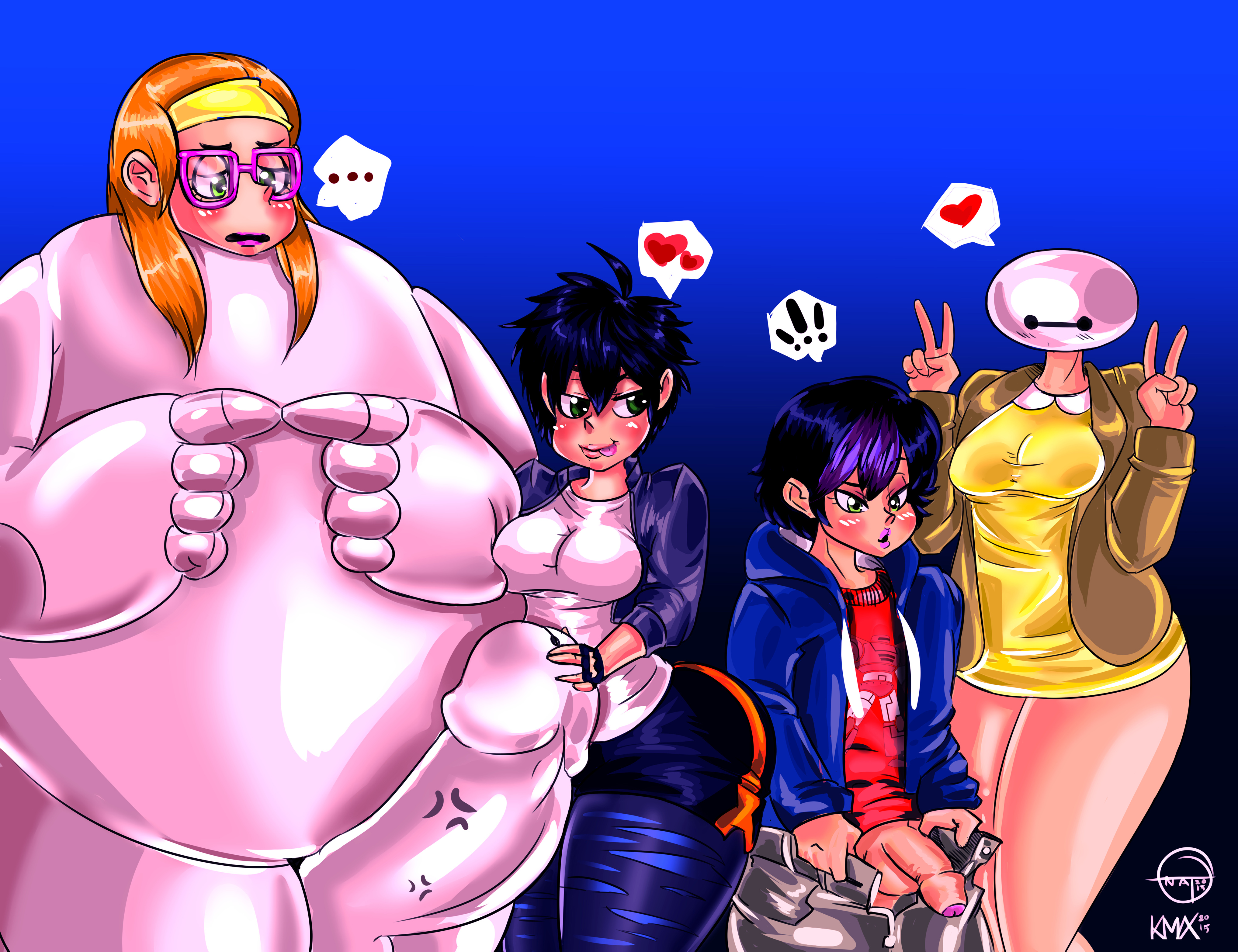 Post 1641791: Baymax Big_Hero_6 GoGo_Tomago Hiro_Hamada Honey_Lemon Marvel  ONAT