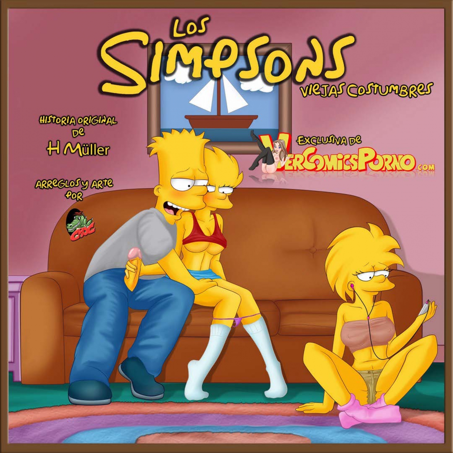 Post Bart Simpson Comic Croc Artist Lisa Simpson Maggie