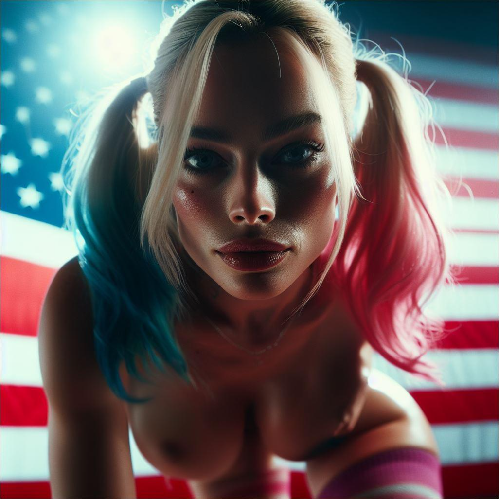 AI-generated DC DCEU Harley_Quinn Margot_Robbie