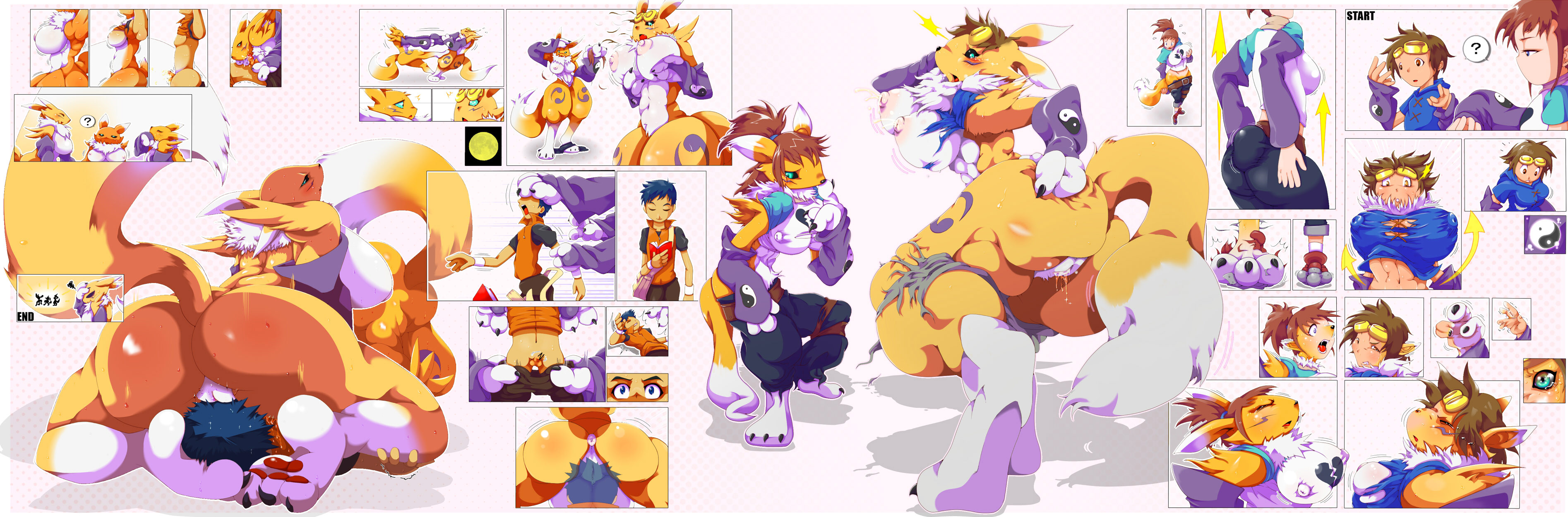 Digimon Furry Porn Boob Grow - Post 379167: Digimon Digimon_Tamers Henry_Wong Renamon Rika_Nonaka Rule_63  Takato_Matsuki Utsuo-kami