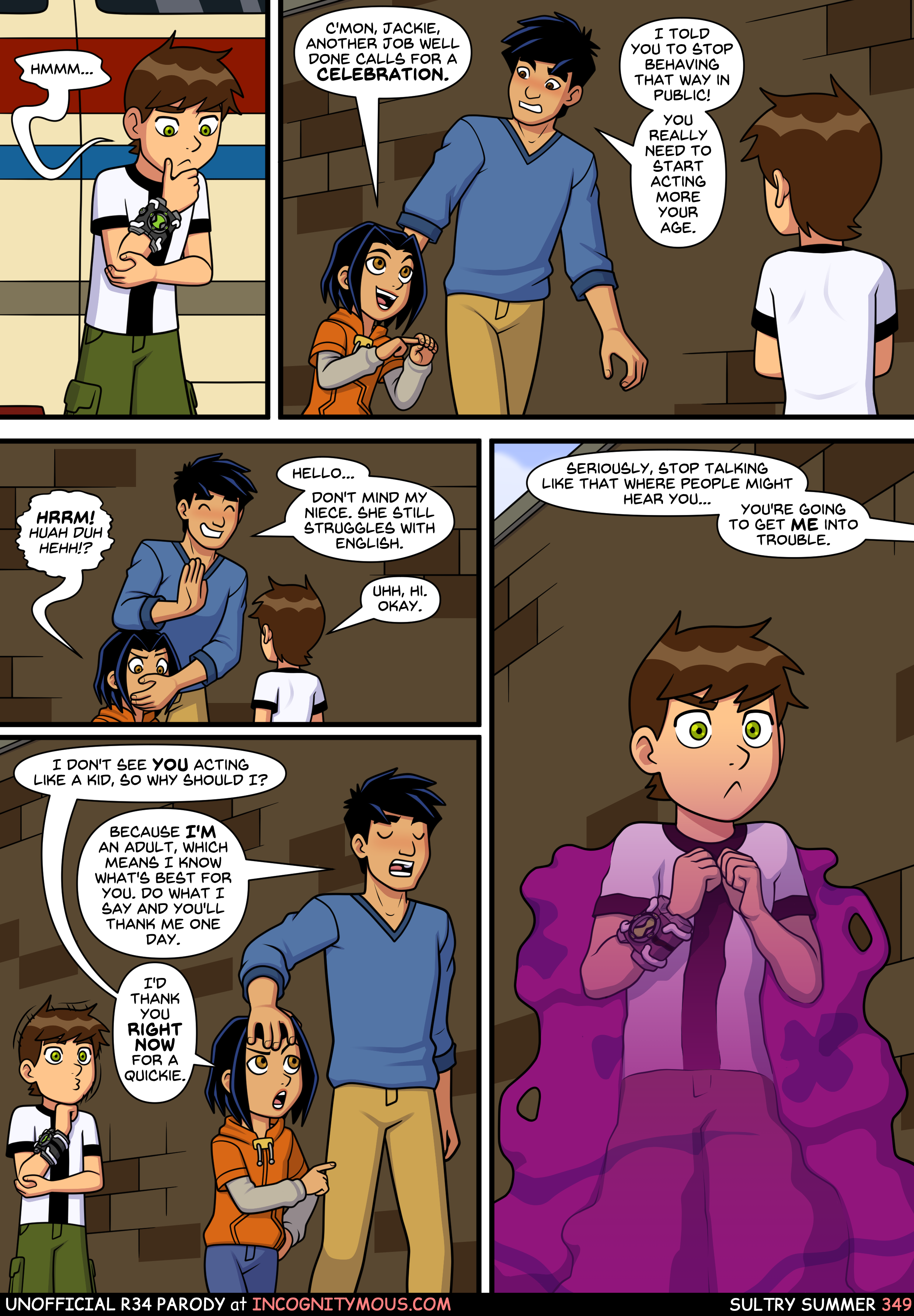 Ben_10 Ben_Tennyson Jackie_Chan Jackie_Chan_Adventures Jade_Chan comic crossover