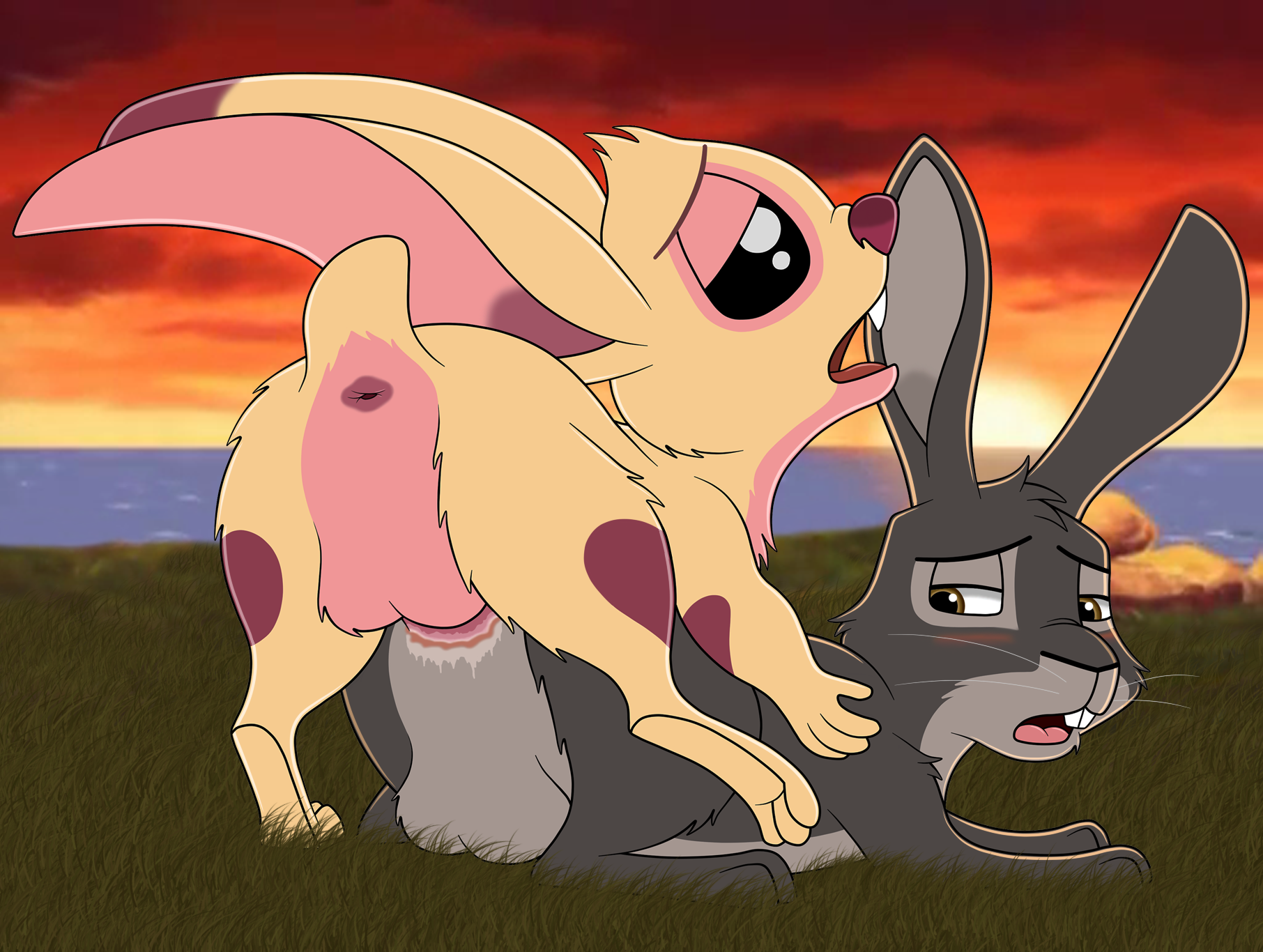 Hawkbit Houdini Lilo_and_Stitch SkaterYena Watership_Down crossover