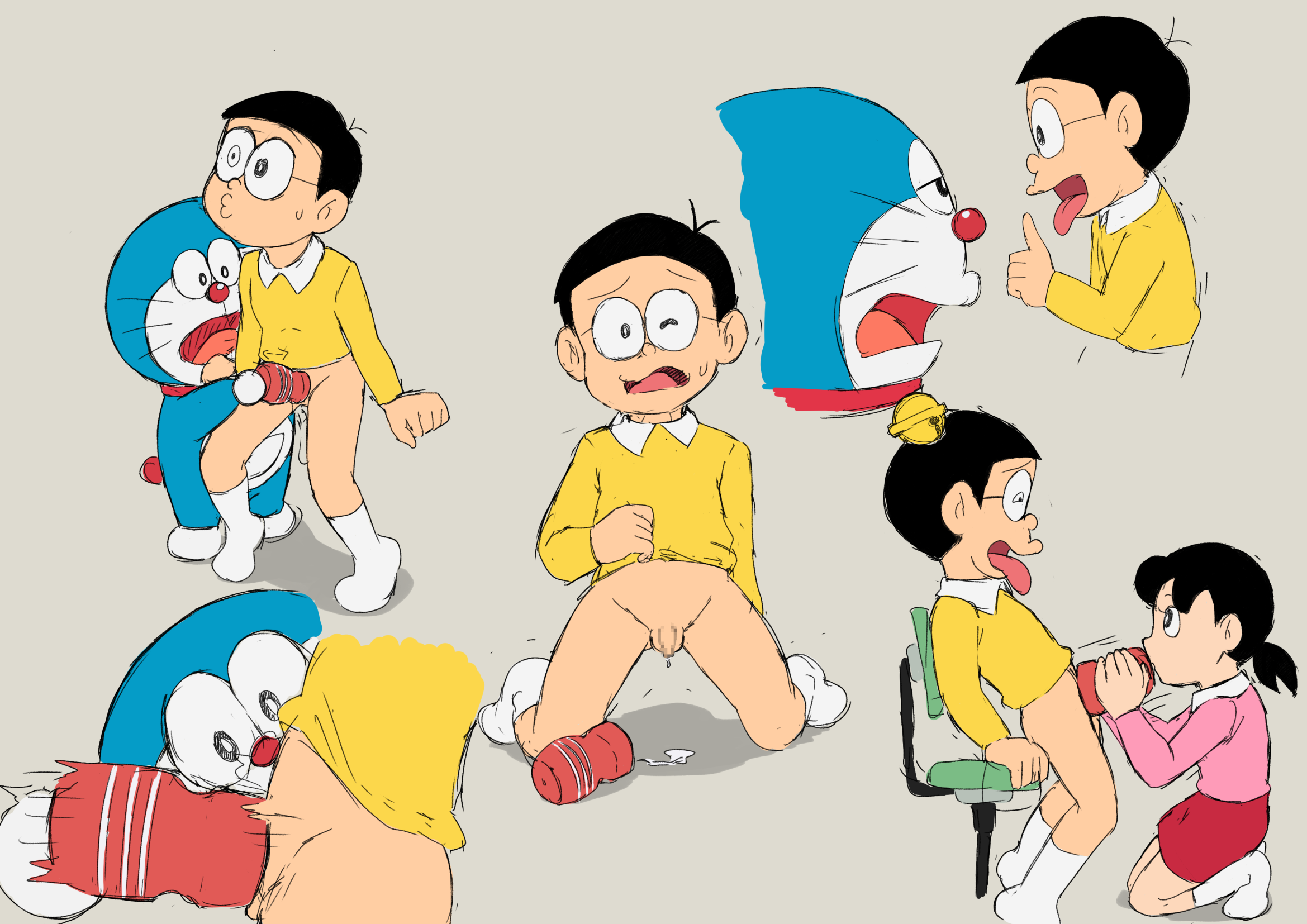 Doraemon porno con nobita y shizuka