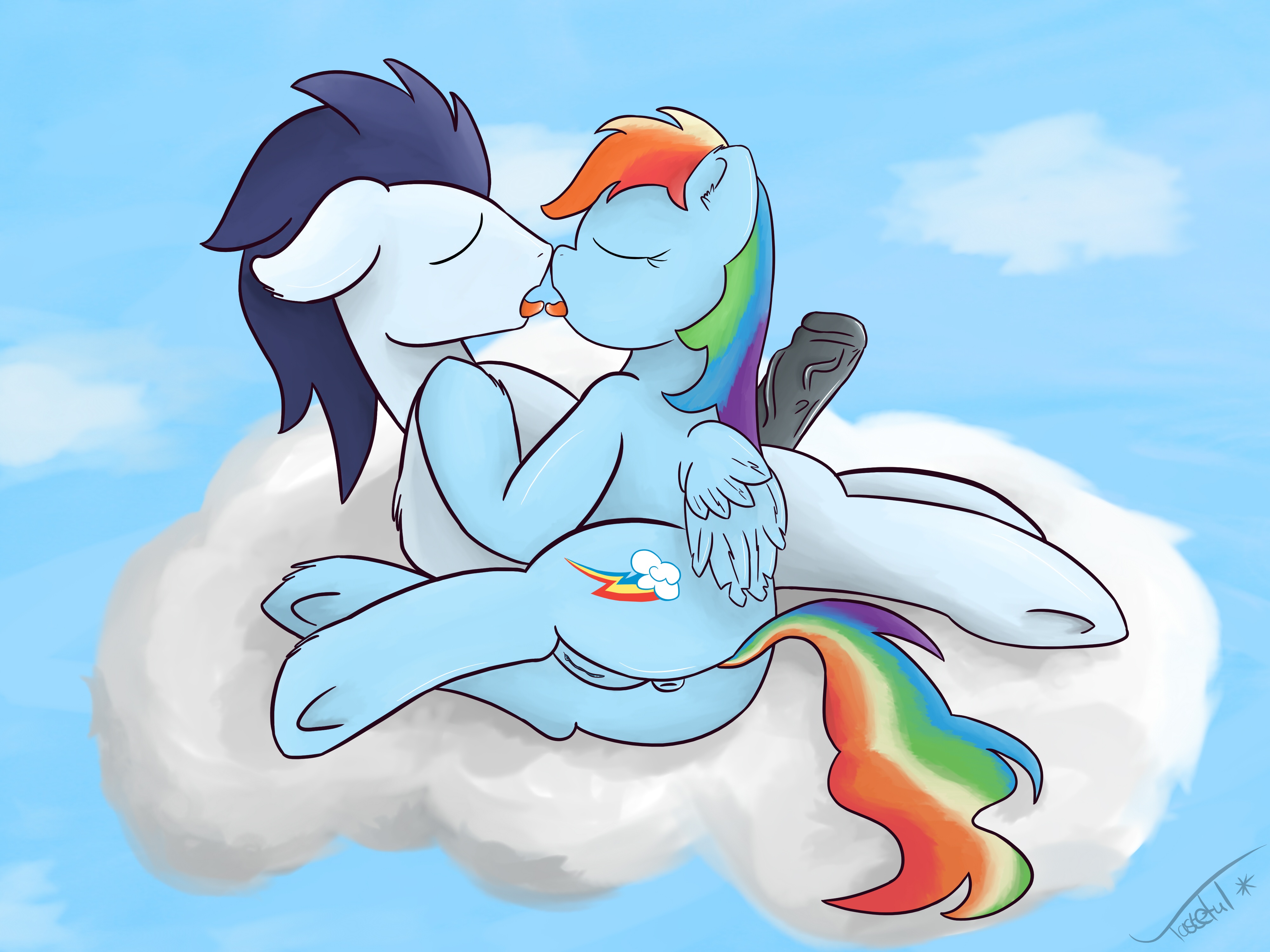 Friendship_is_Magic My_Little_Pony Rainbow_Dash Soarin Tasteful